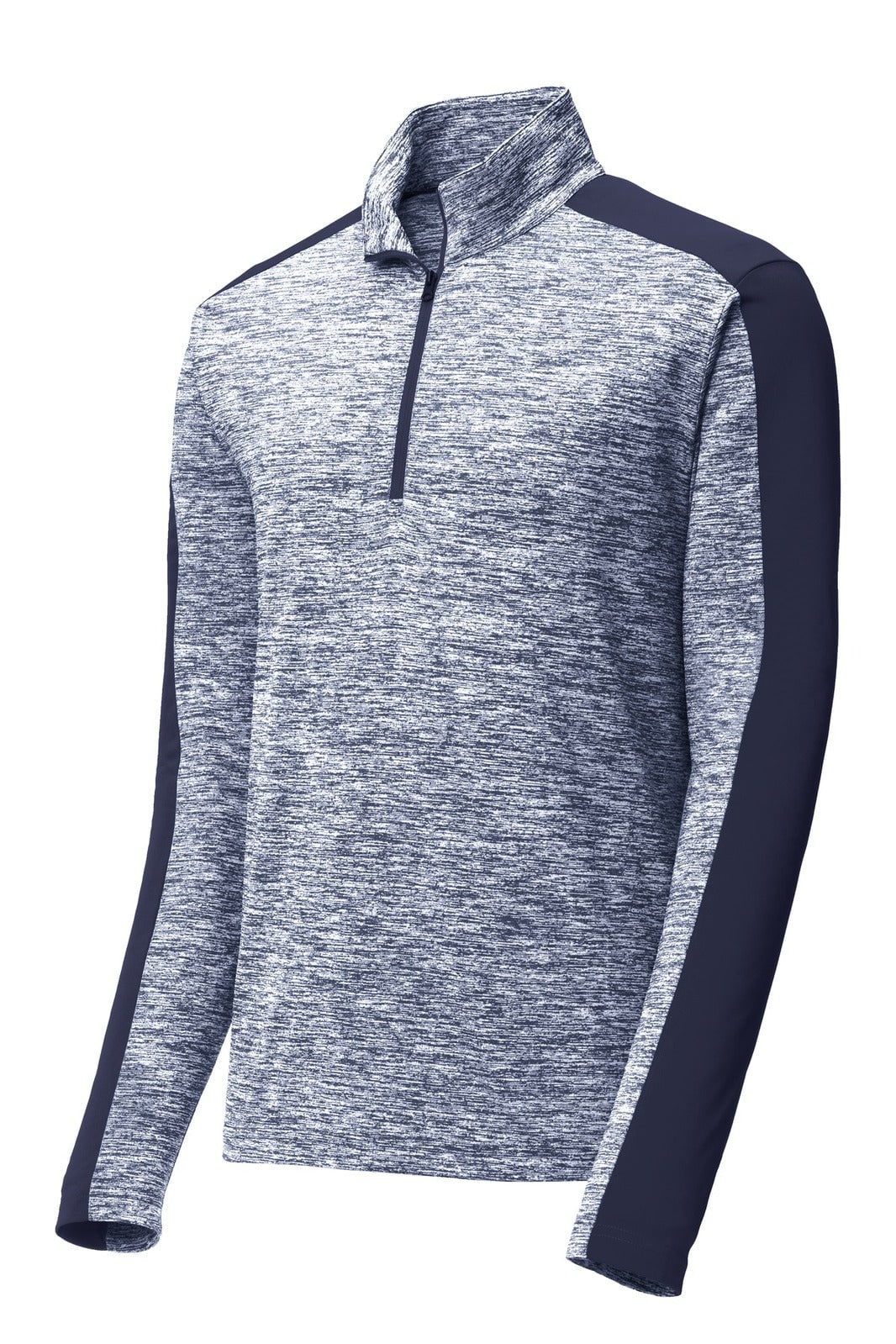 Sport-Tek PosiCharge Electric Heather Colorblock 1/4-Zip Pullover