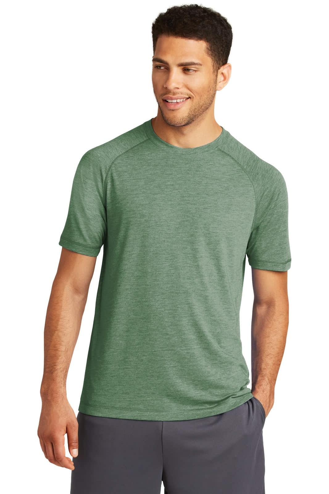 Sport-Tek  PosiCharge  Tri-Blend Wicking Raglan Tee
