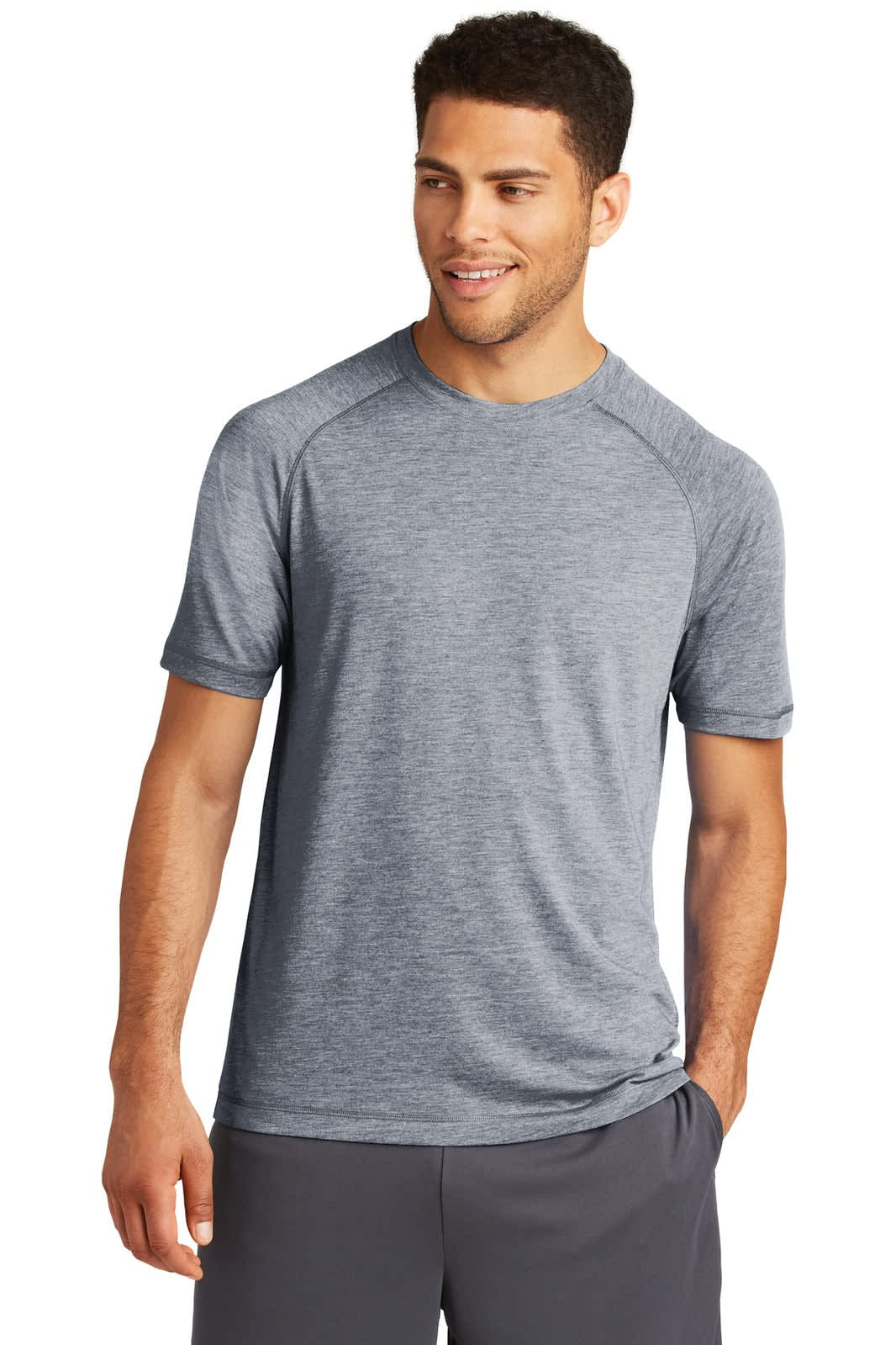 Sport-Tek  PosiCharge  Tri-Blend Wicking Raglan Tee