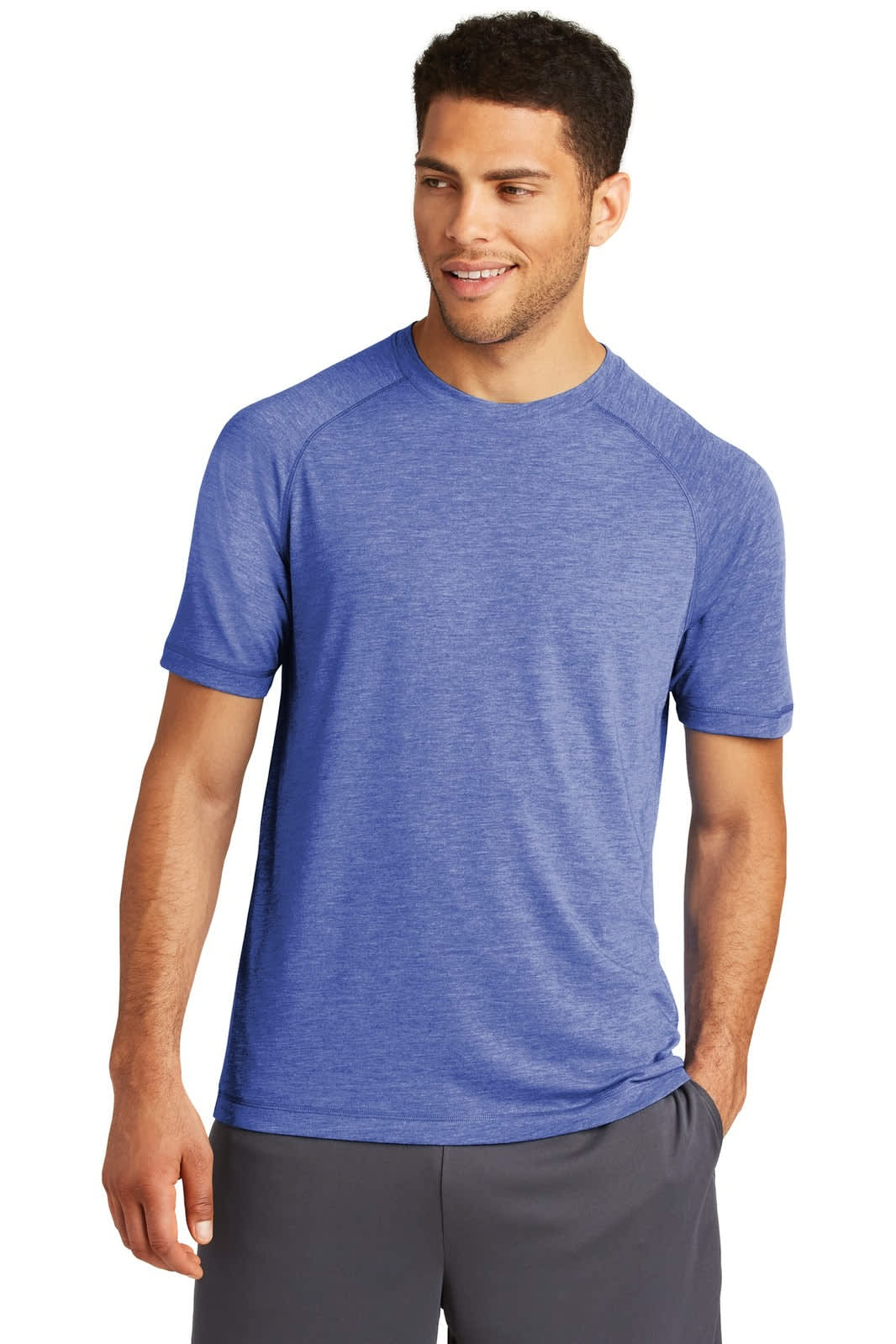 Sport-Tek  PosiCharge  Tri-Blend Wicking Raglan Tee
