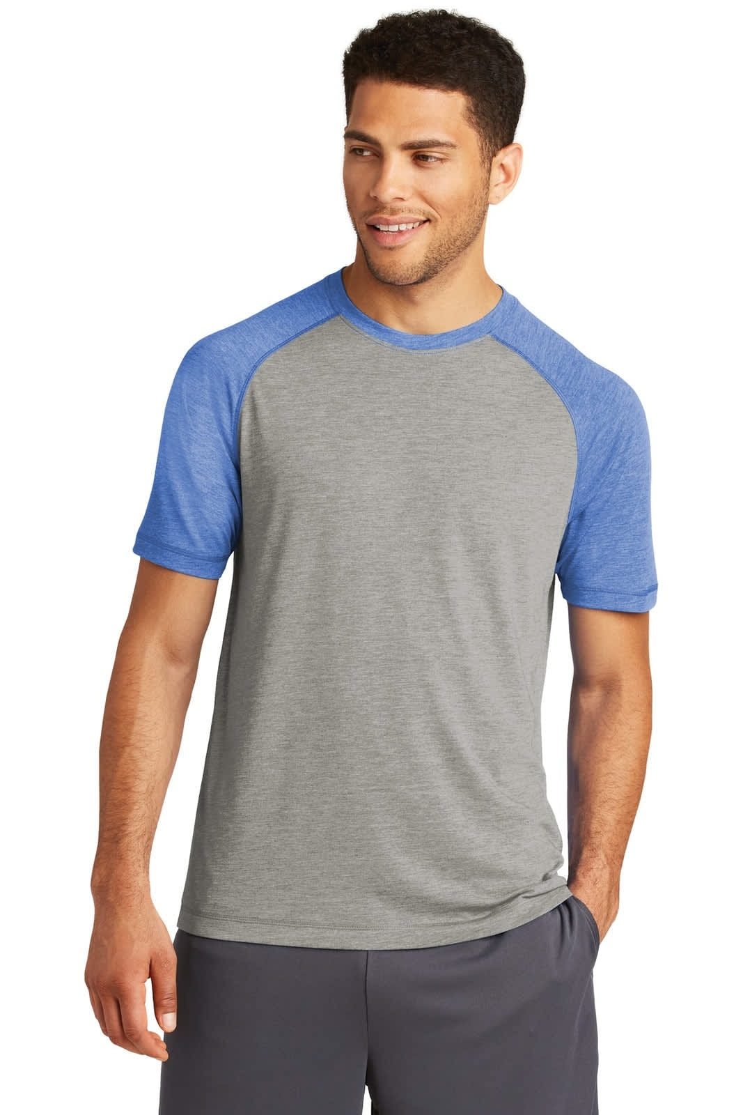 Sport-Tek  PosiCharge  Tri-Blend Wicking Raglan Tee