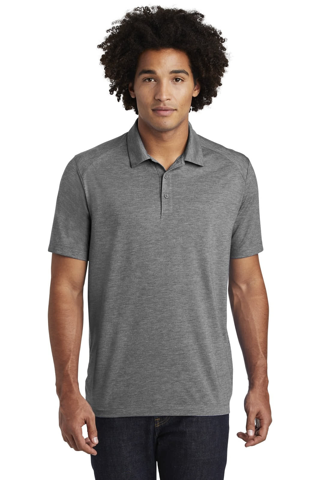 Sport-Tek  PosiCharge  Tri-Blend Wicking Polo