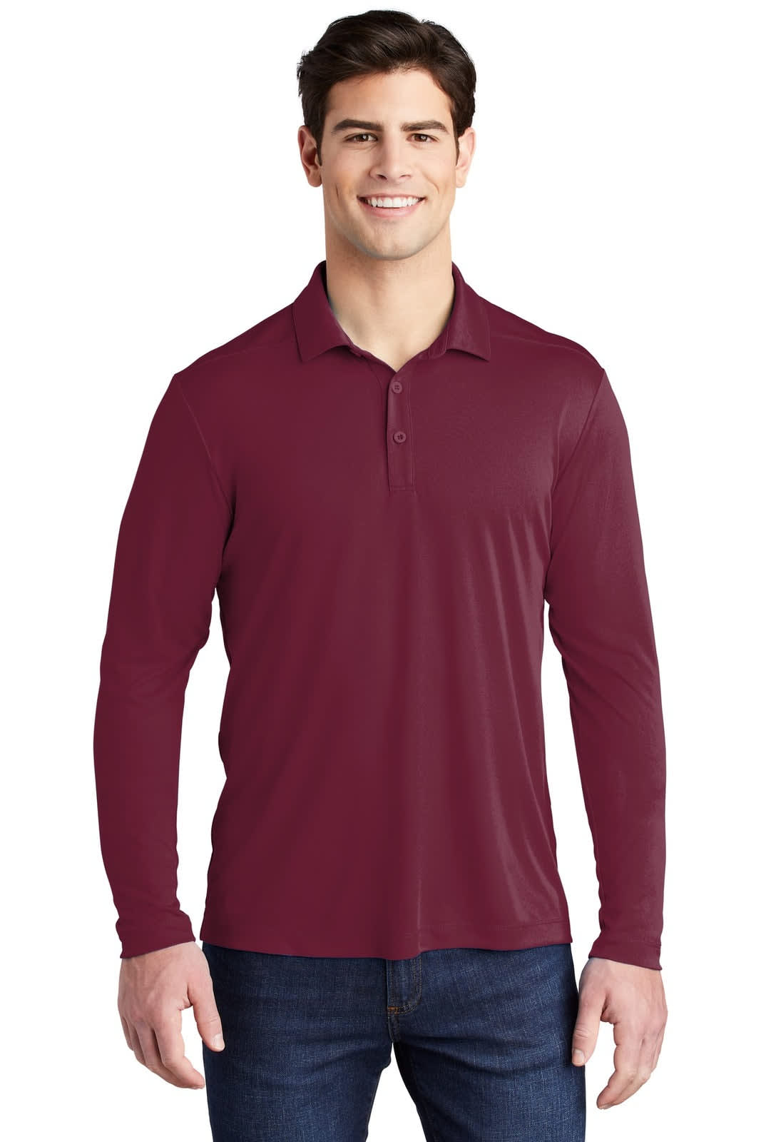 Sport-Tek Posi-UV Pro Long Sleeve Polo