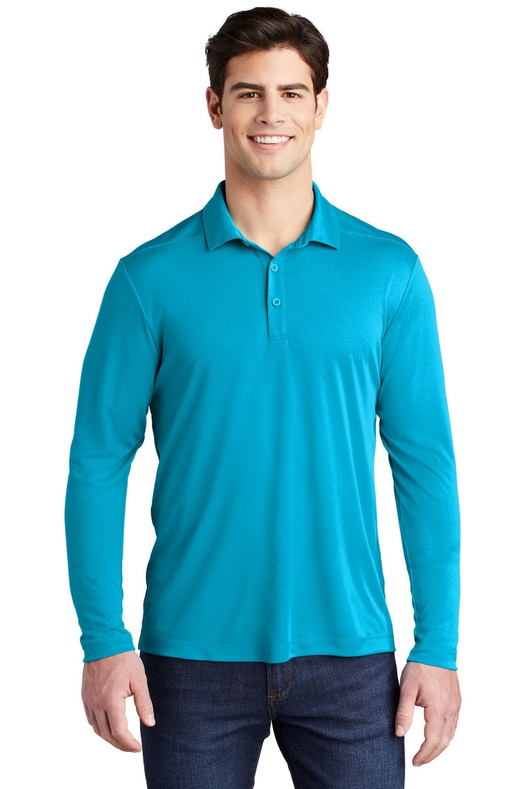 Sport-Tek Posi-UV Pro Long Sleeve Polo