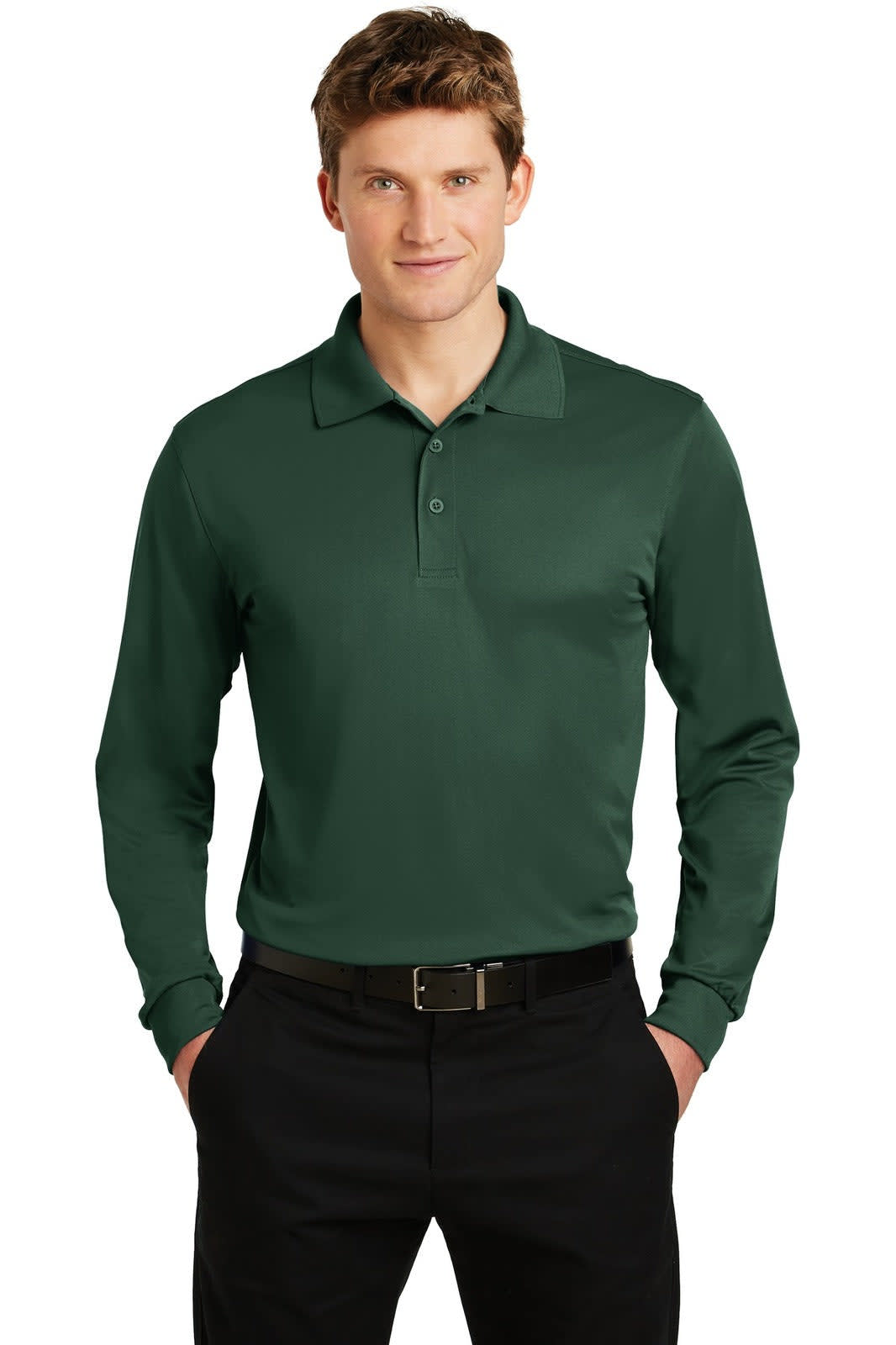 Sport-Tek Long Sleeve Micropique Sport-Wick Polo