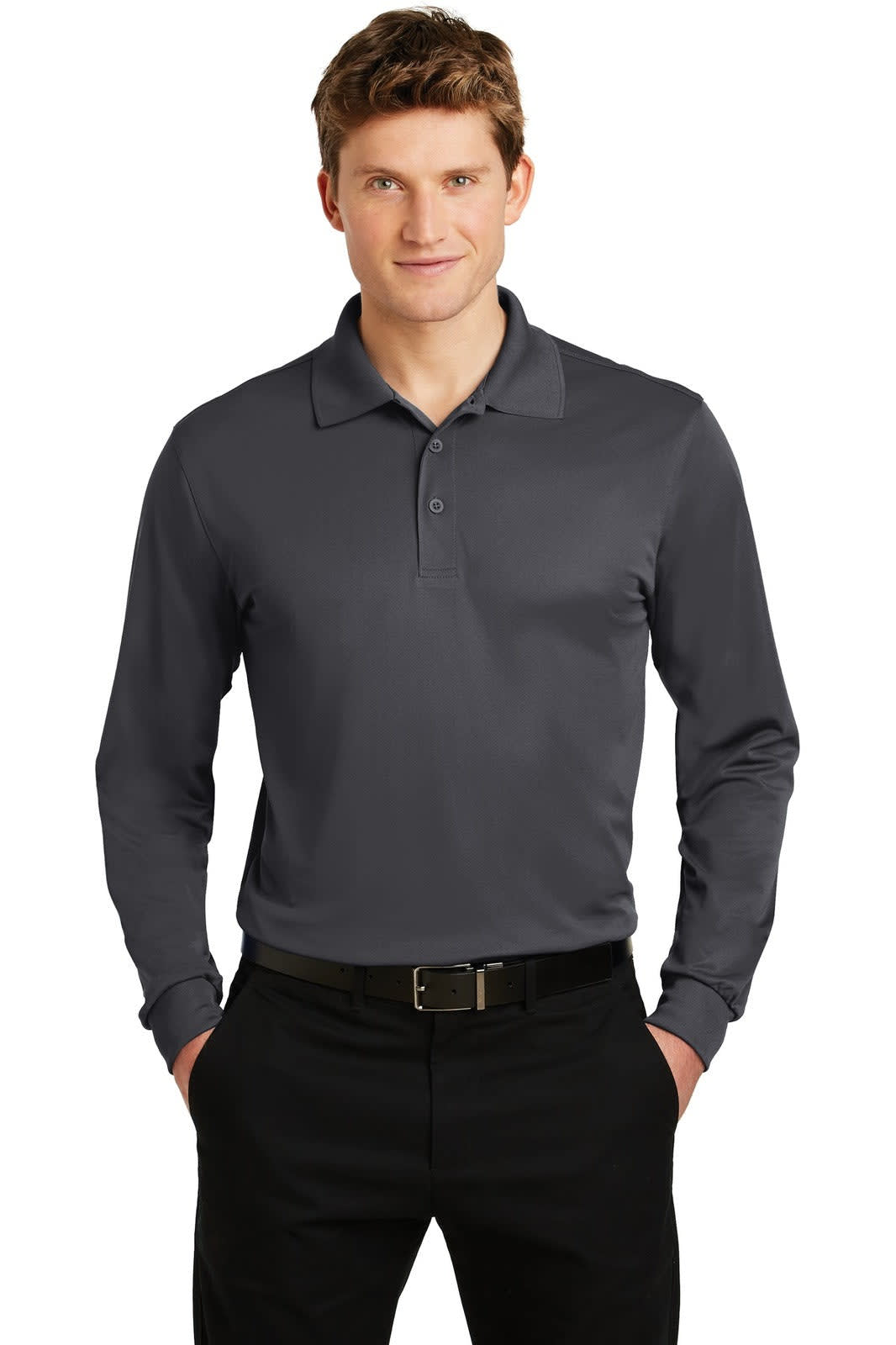 Sport-Tek Long Sleeve Micropique Sport-Wick Polo