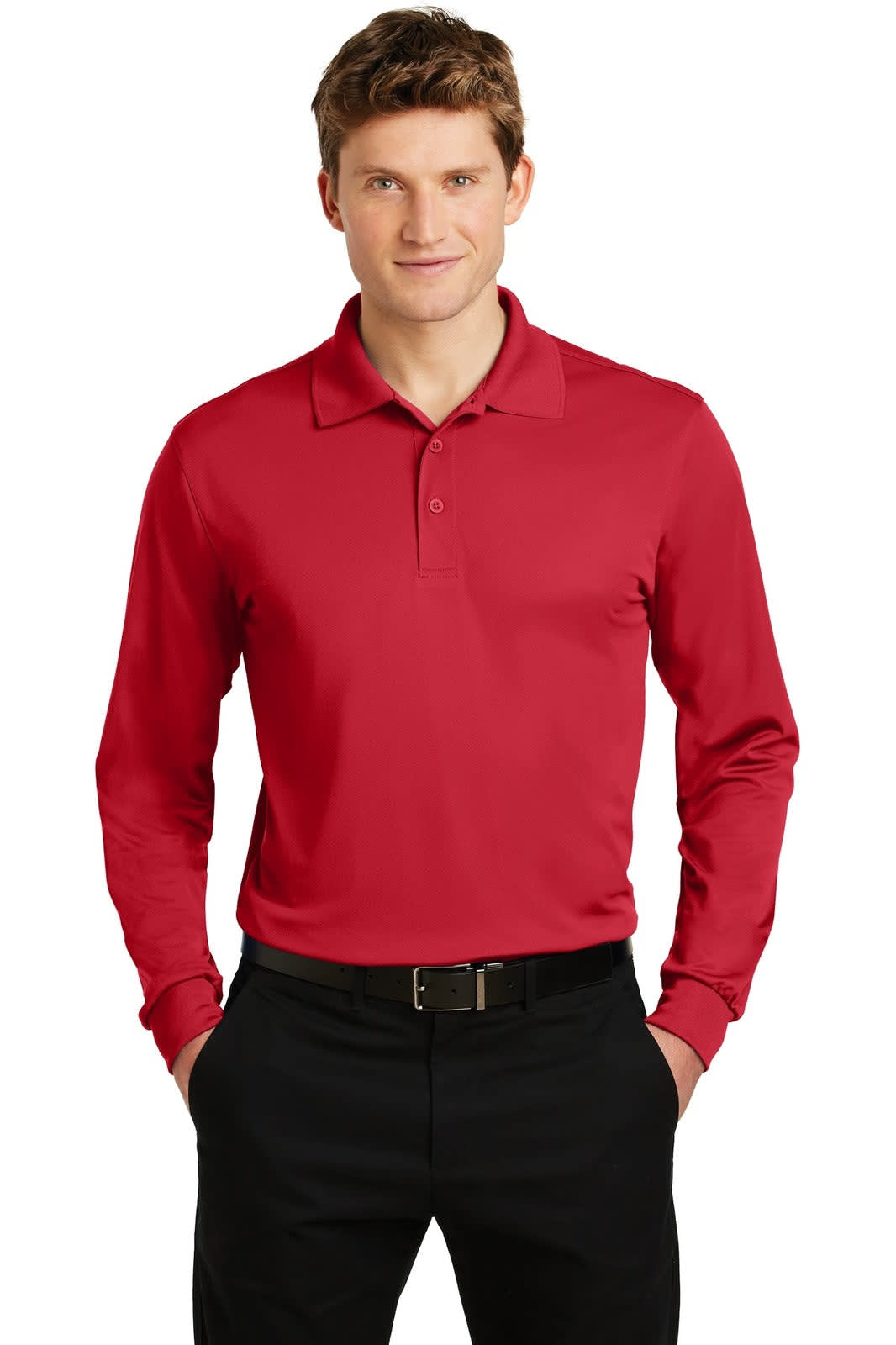 Sport-Tek Long Sleeve Micropique Sport-Wick Polo