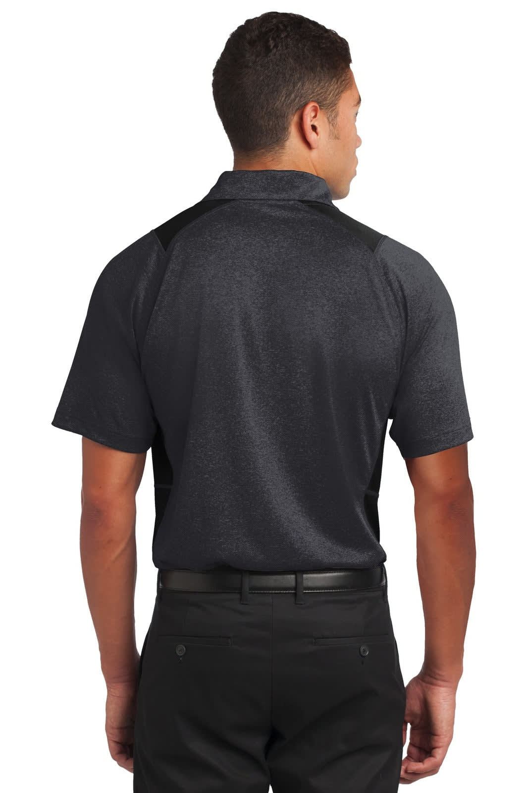 Sport-Tek Heather Colorblock Contender Polo