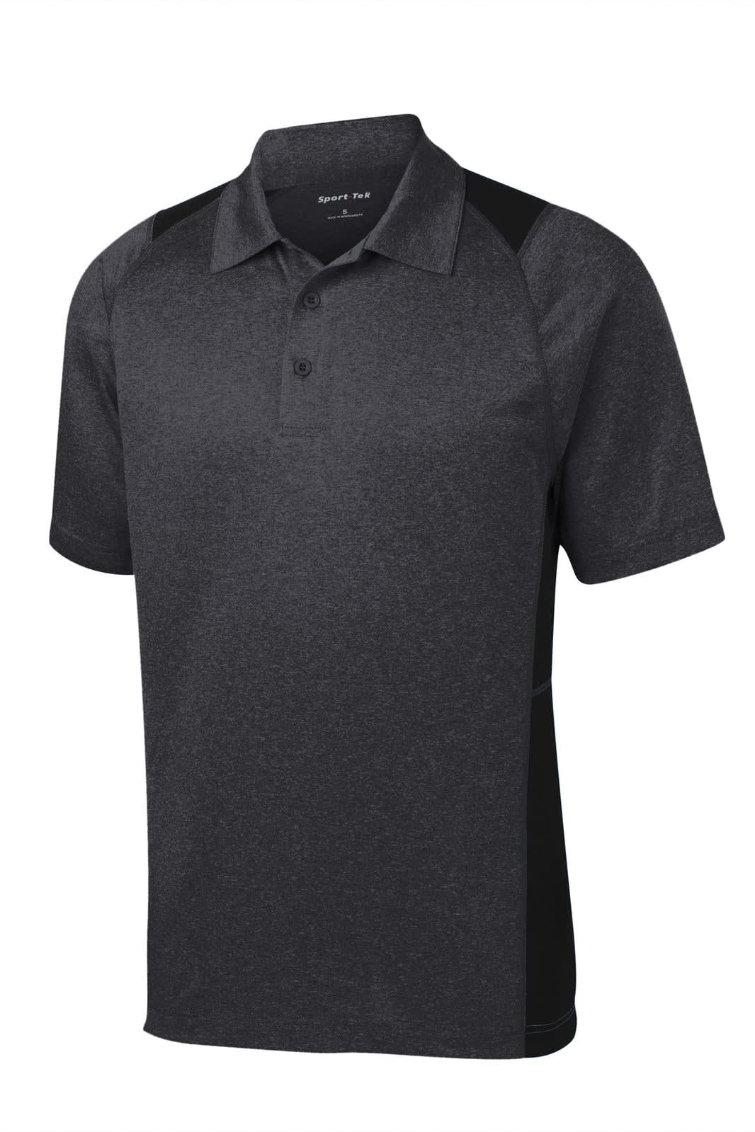 Sport-Tek Heather Colorblock Contender Polo