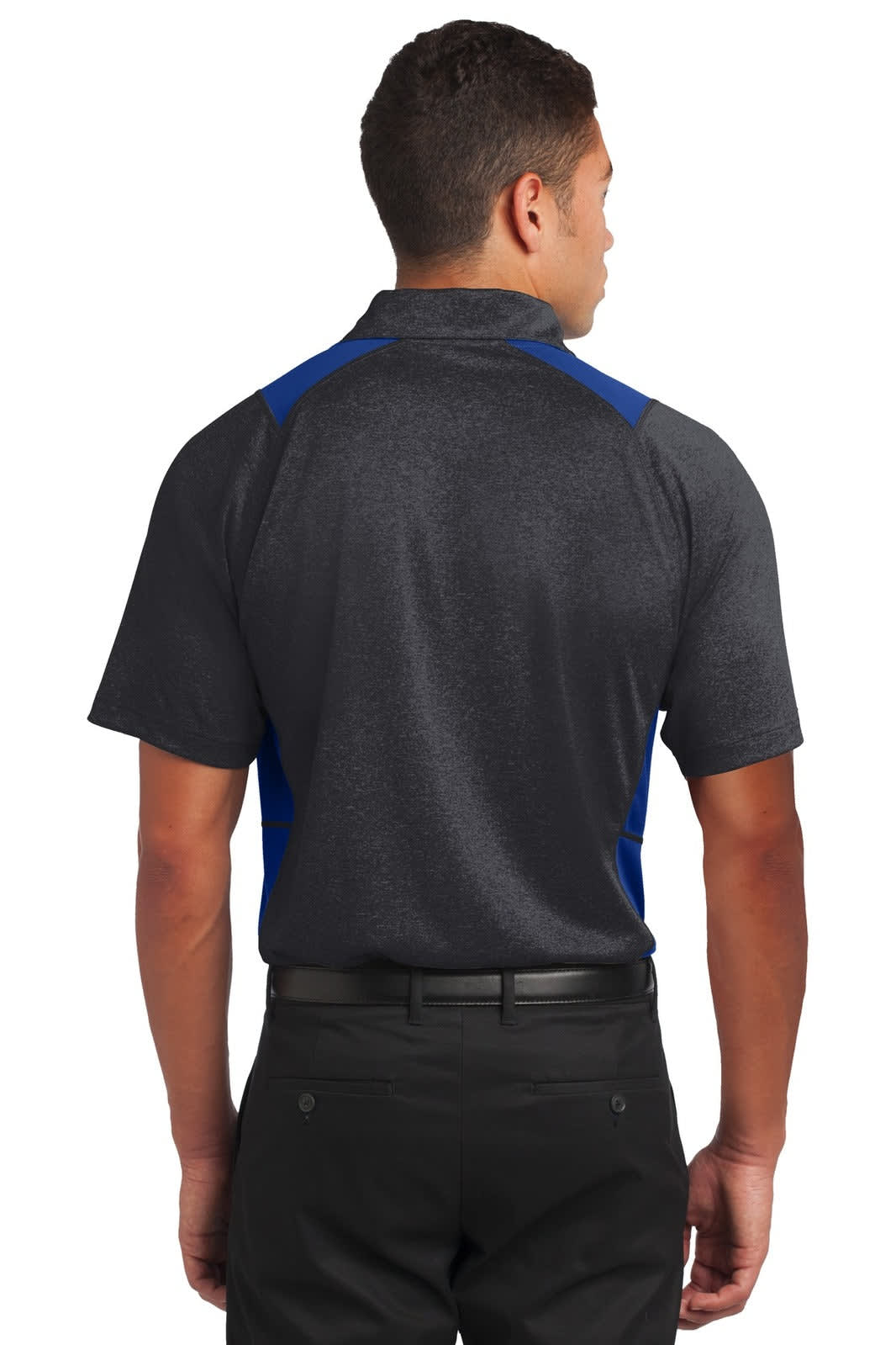 Sport-Tek Heather Colorblock Contender Polo