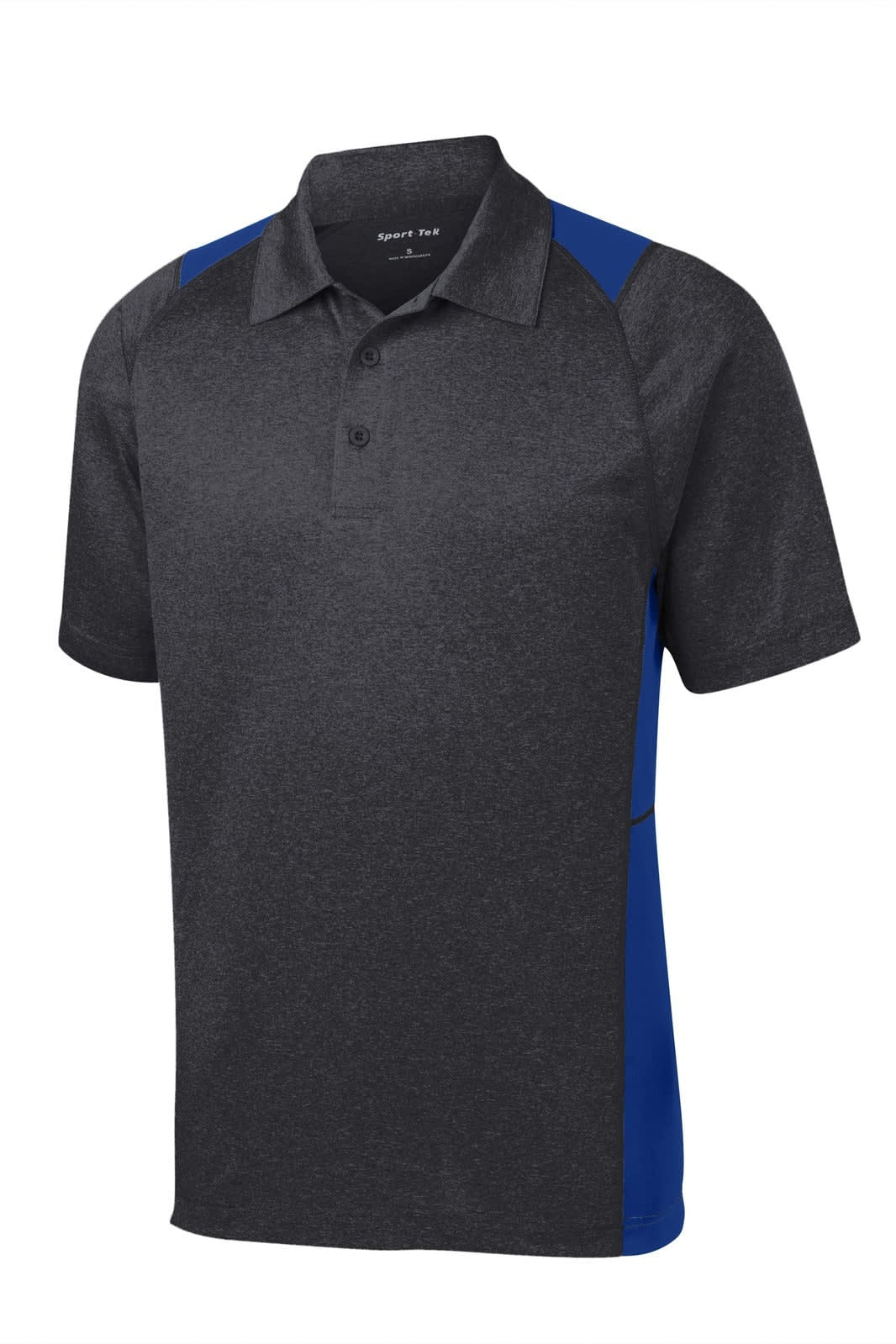 Sport-Tek Heather Colorblock Contender Polo