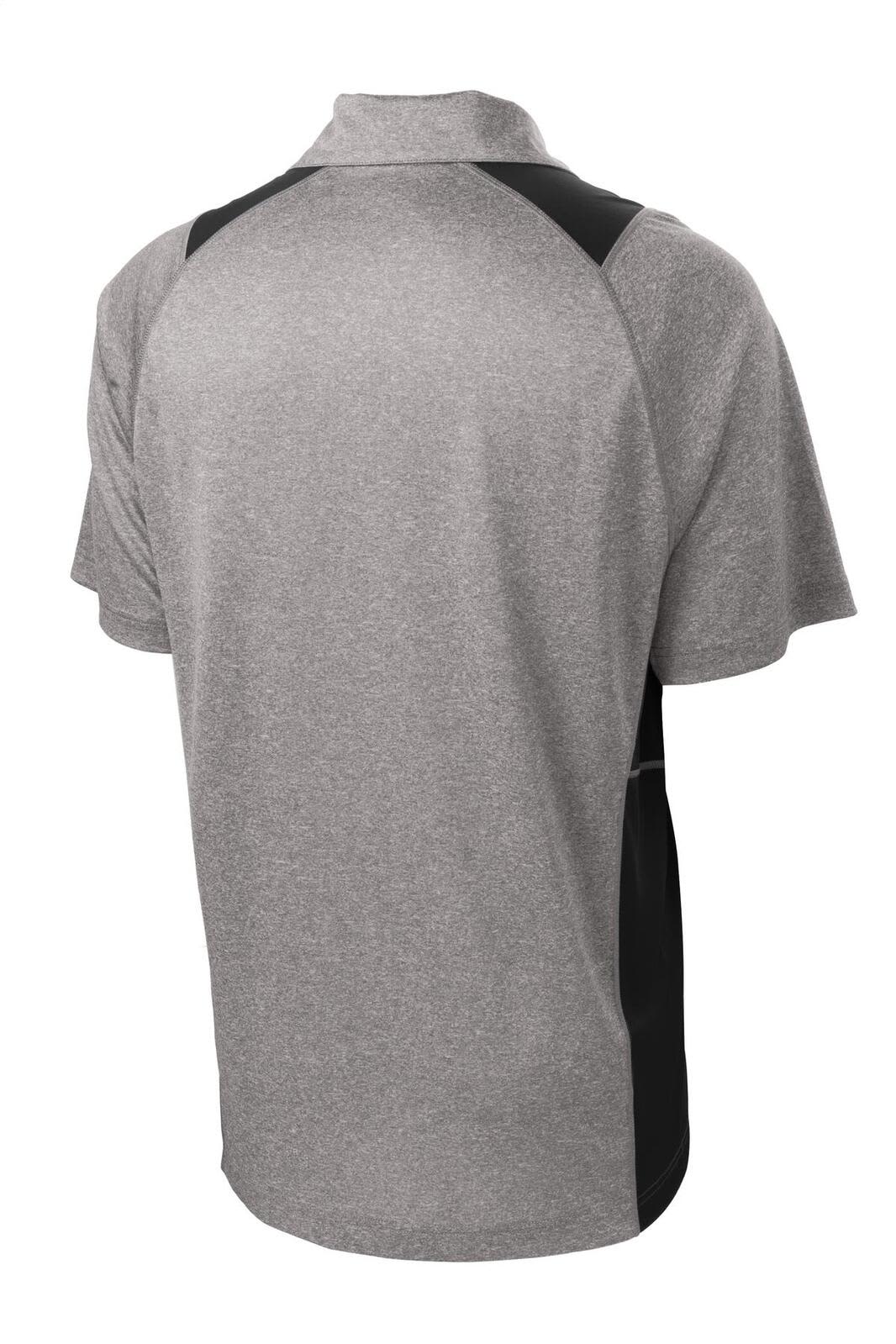 Sport-Tek Heather Colorblock Contender Polo