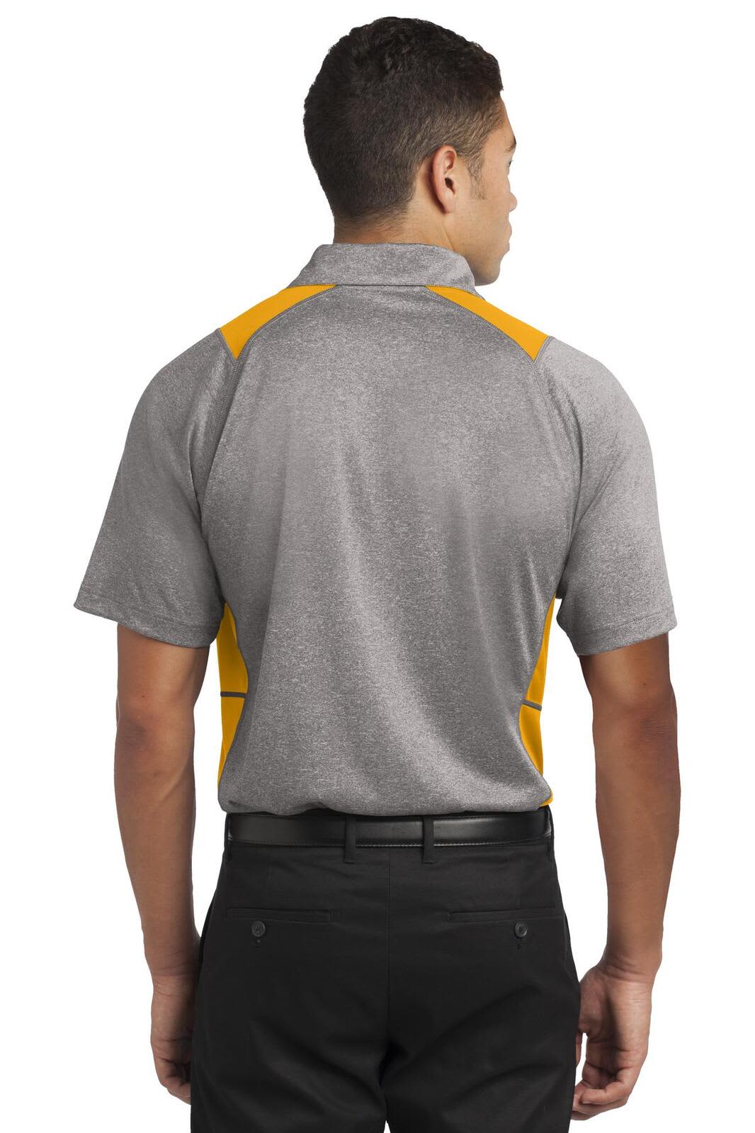 Sport-Tek Heather Colorblock Contender Polo