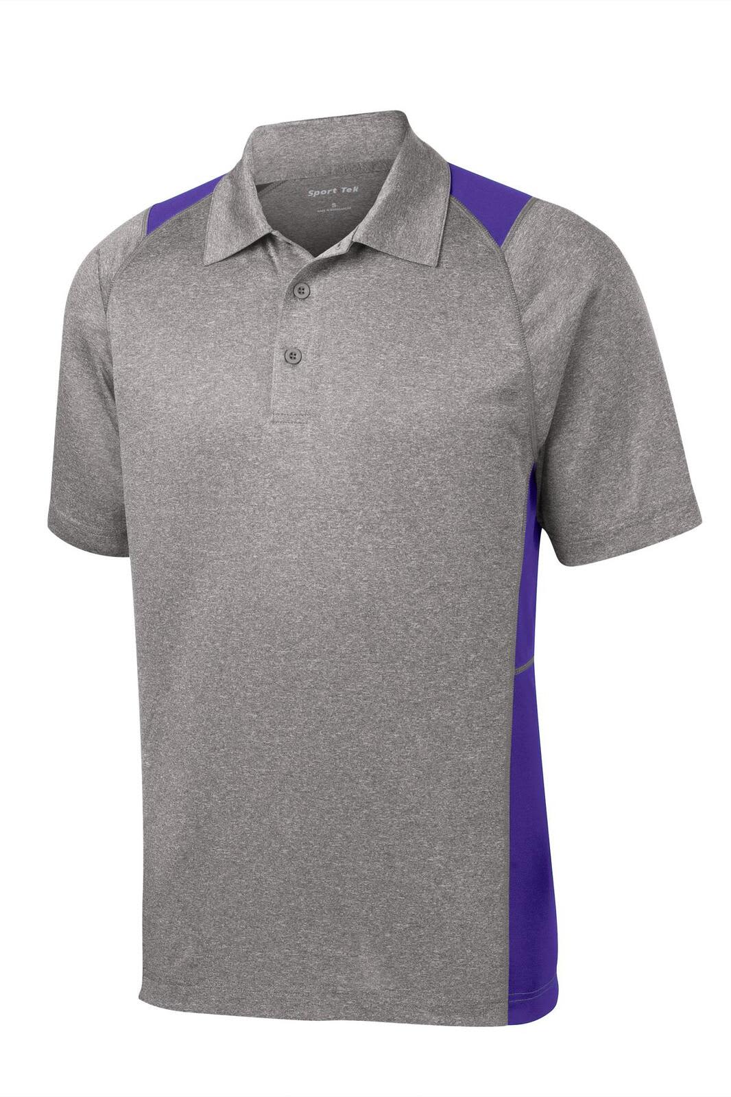 Sport-Tek Heather Colorblock Contender Polo