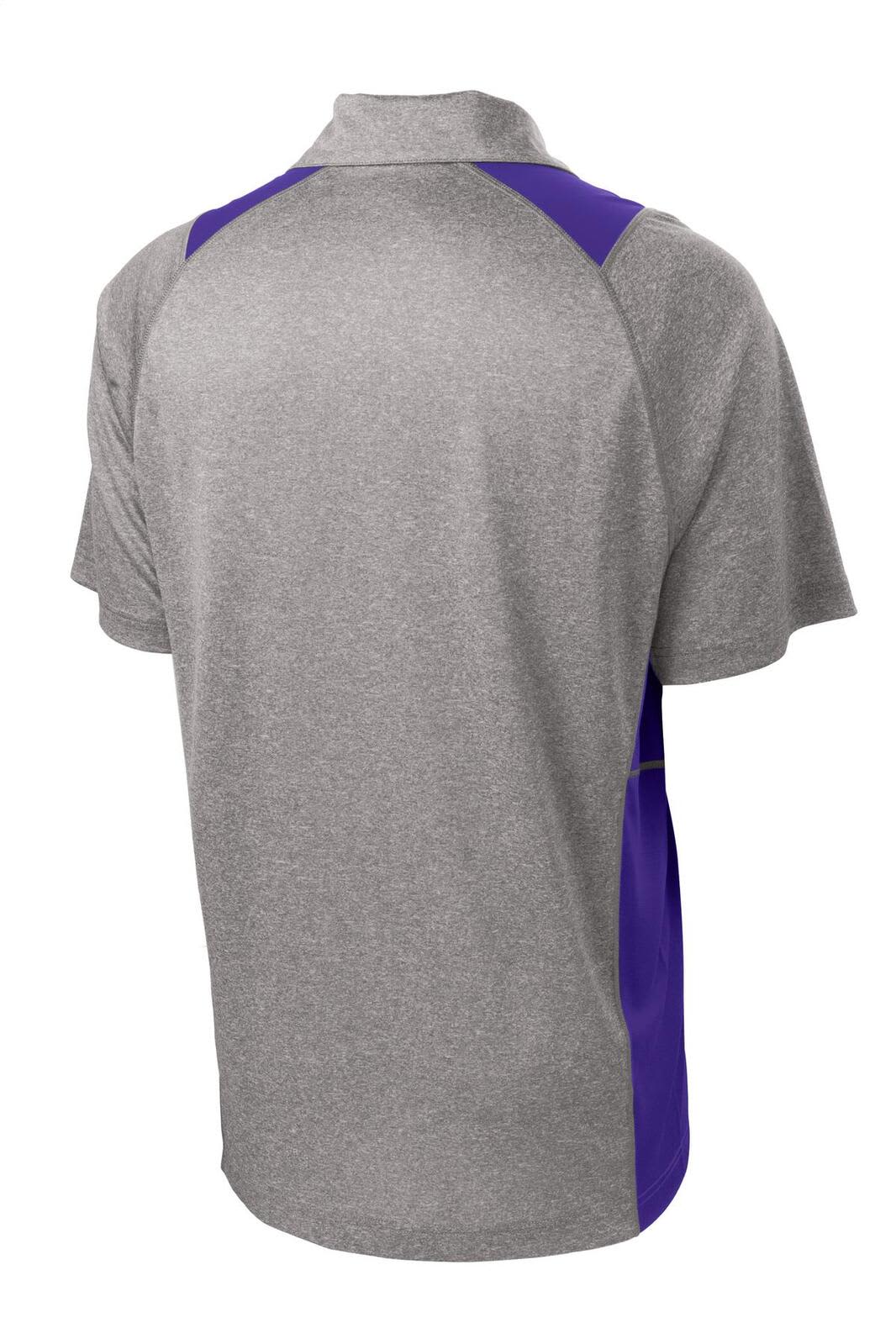 Sport-Tek Heather Colorblock Contender Polo