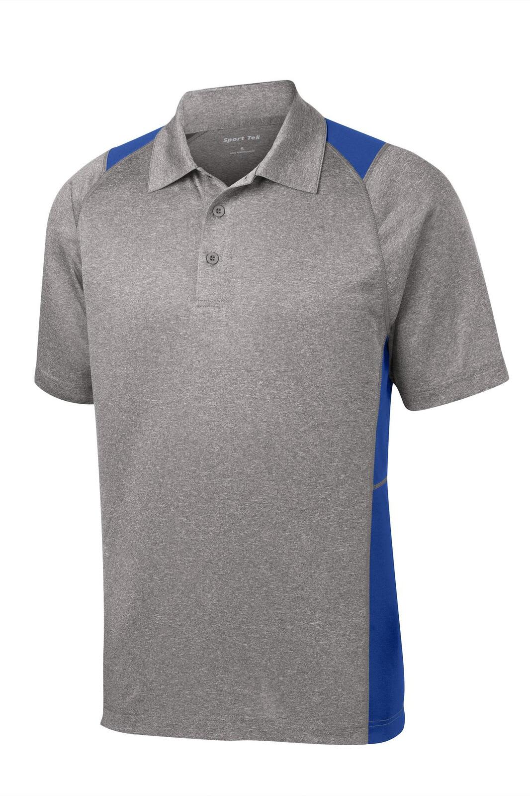 Sport-Tek Heather Colorblock Contender Polo