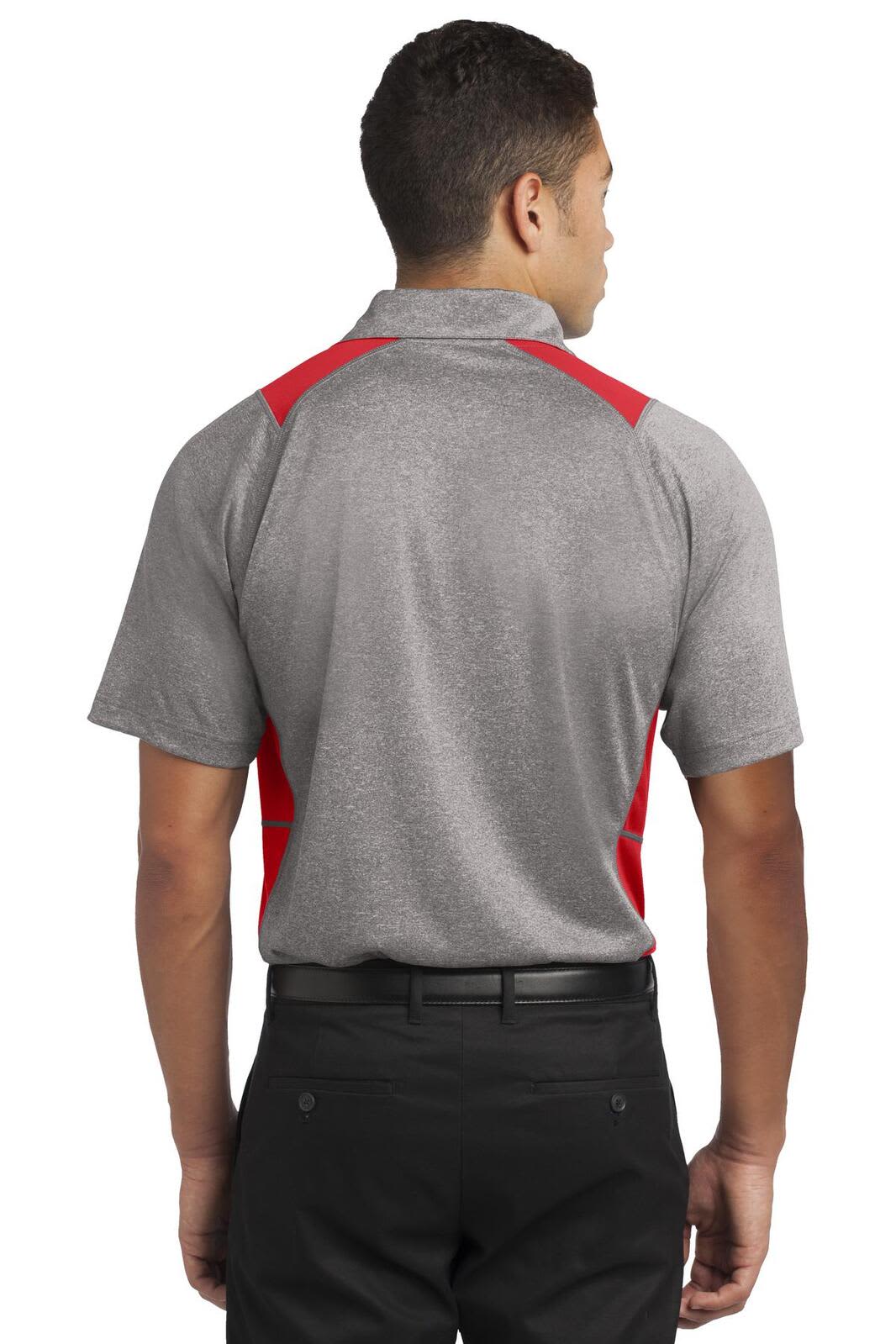 Sport-Tek Heather Colorblock Contender Polo