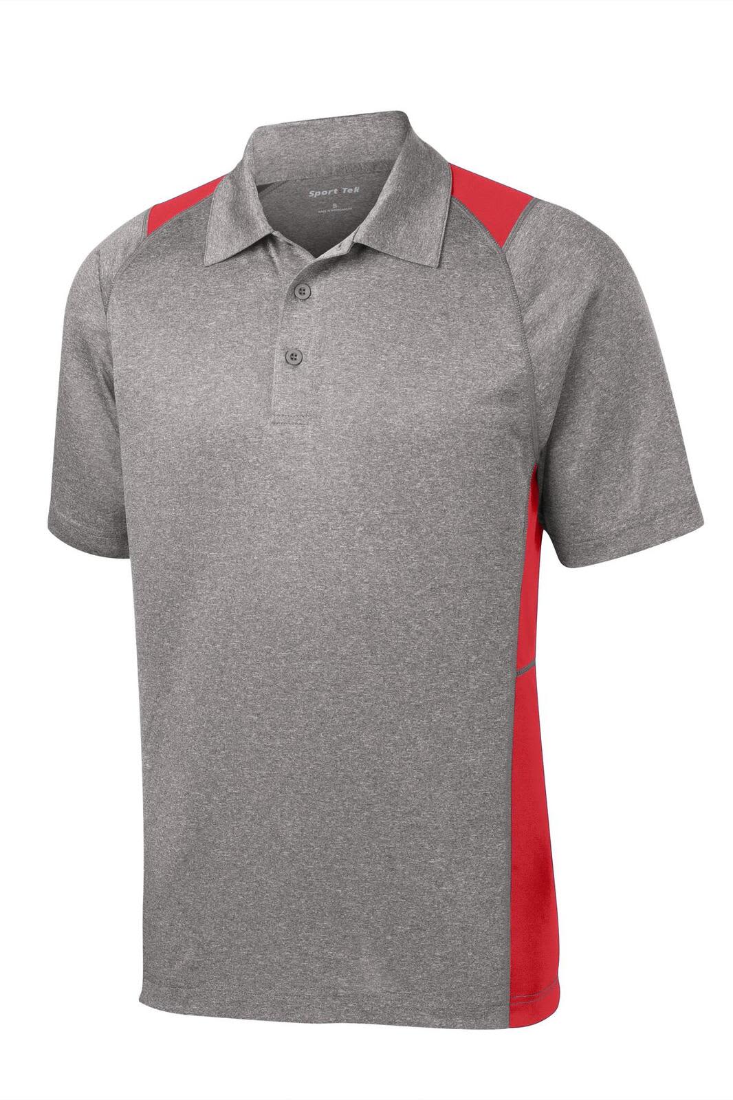 Sport-Tek Heather Colorblock Contender Polo