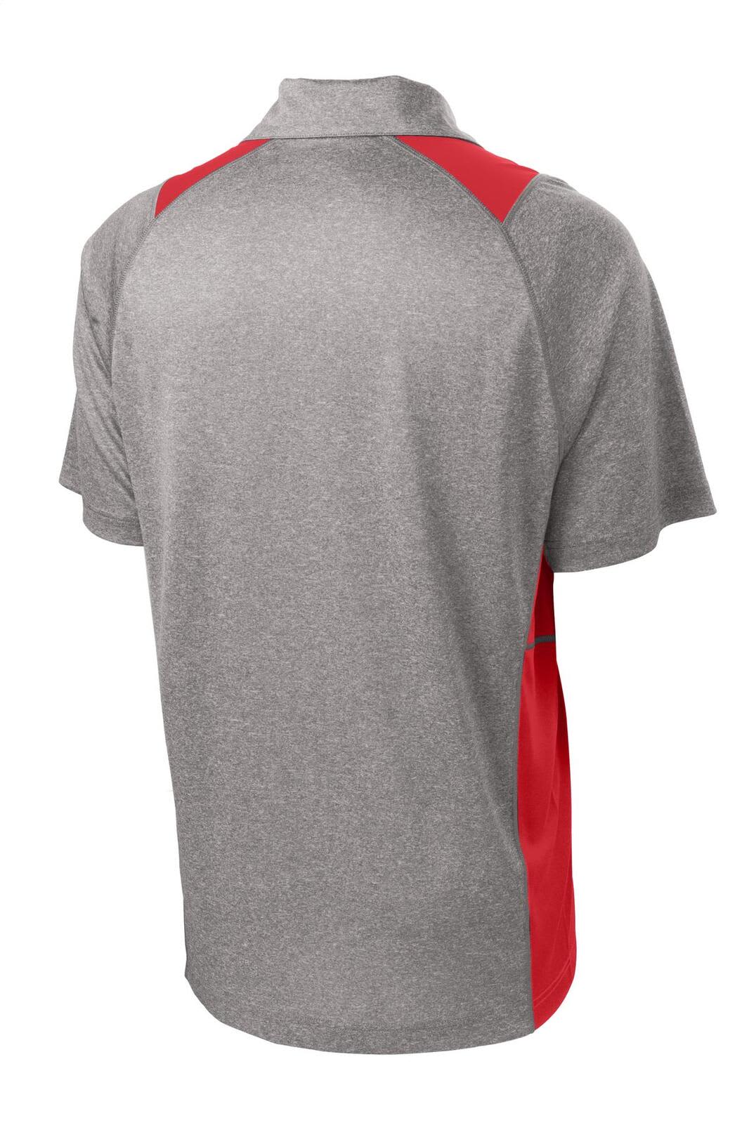Sport-Tek Heather Colorblock Contender Polo