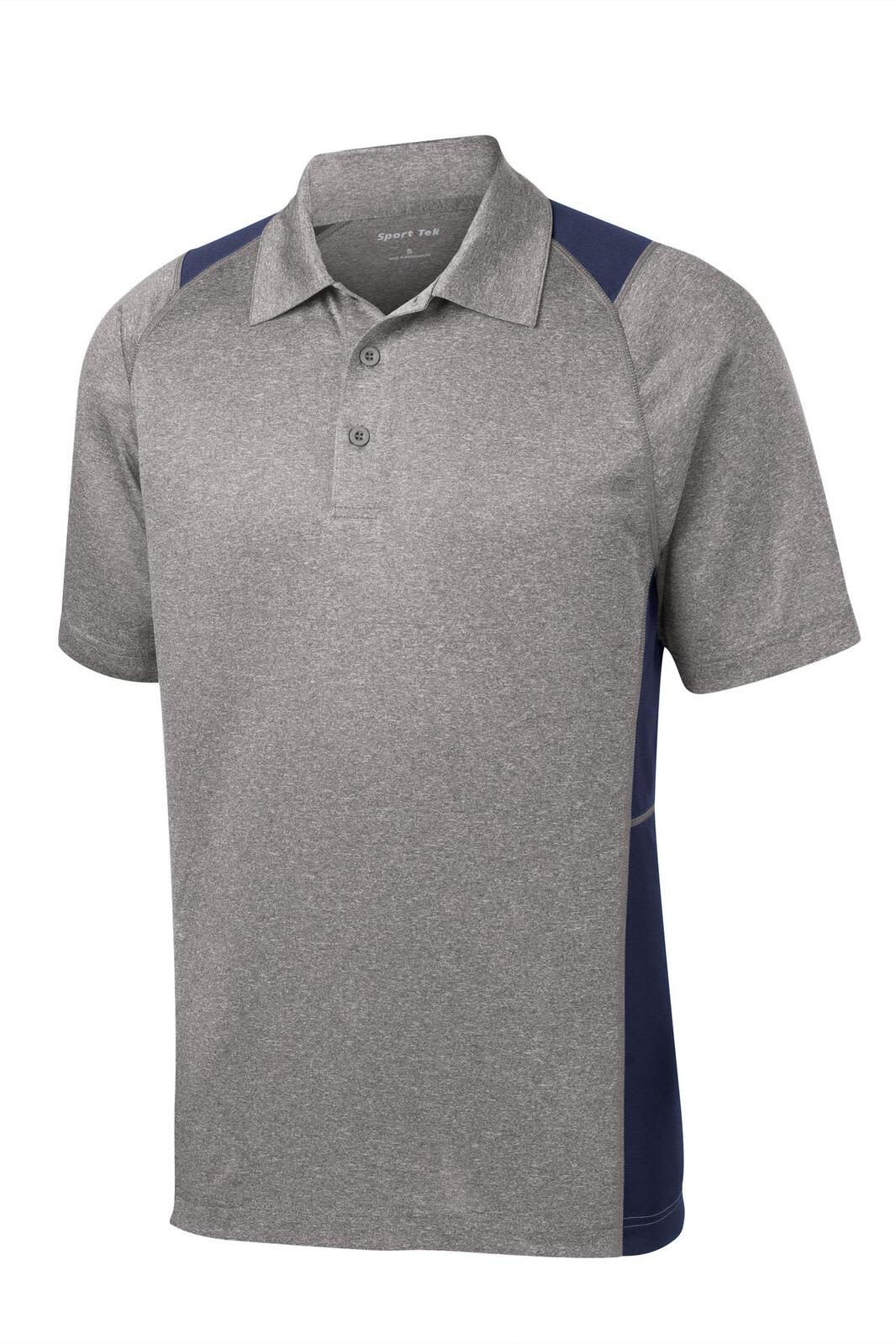 Sport-Tek Heather Colorblock Contender Polo