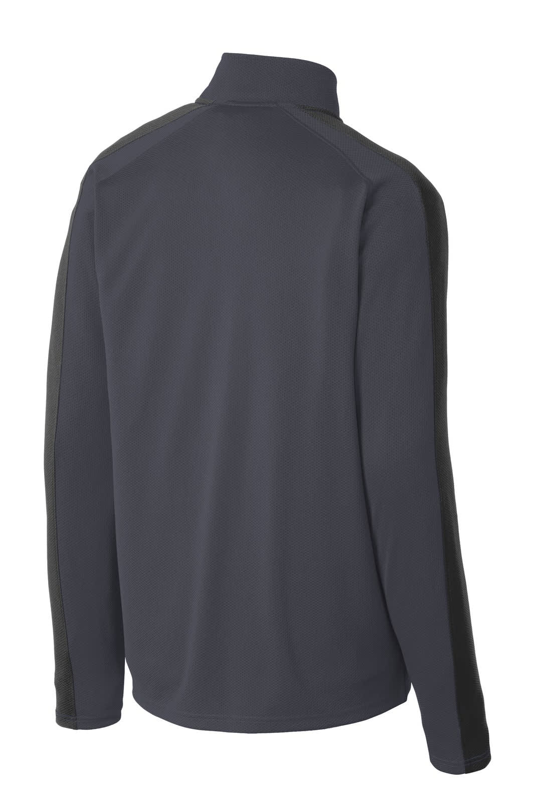 Sport-Tek Sport-Wick Textured Colorblock 1/4-Zip Pullover
