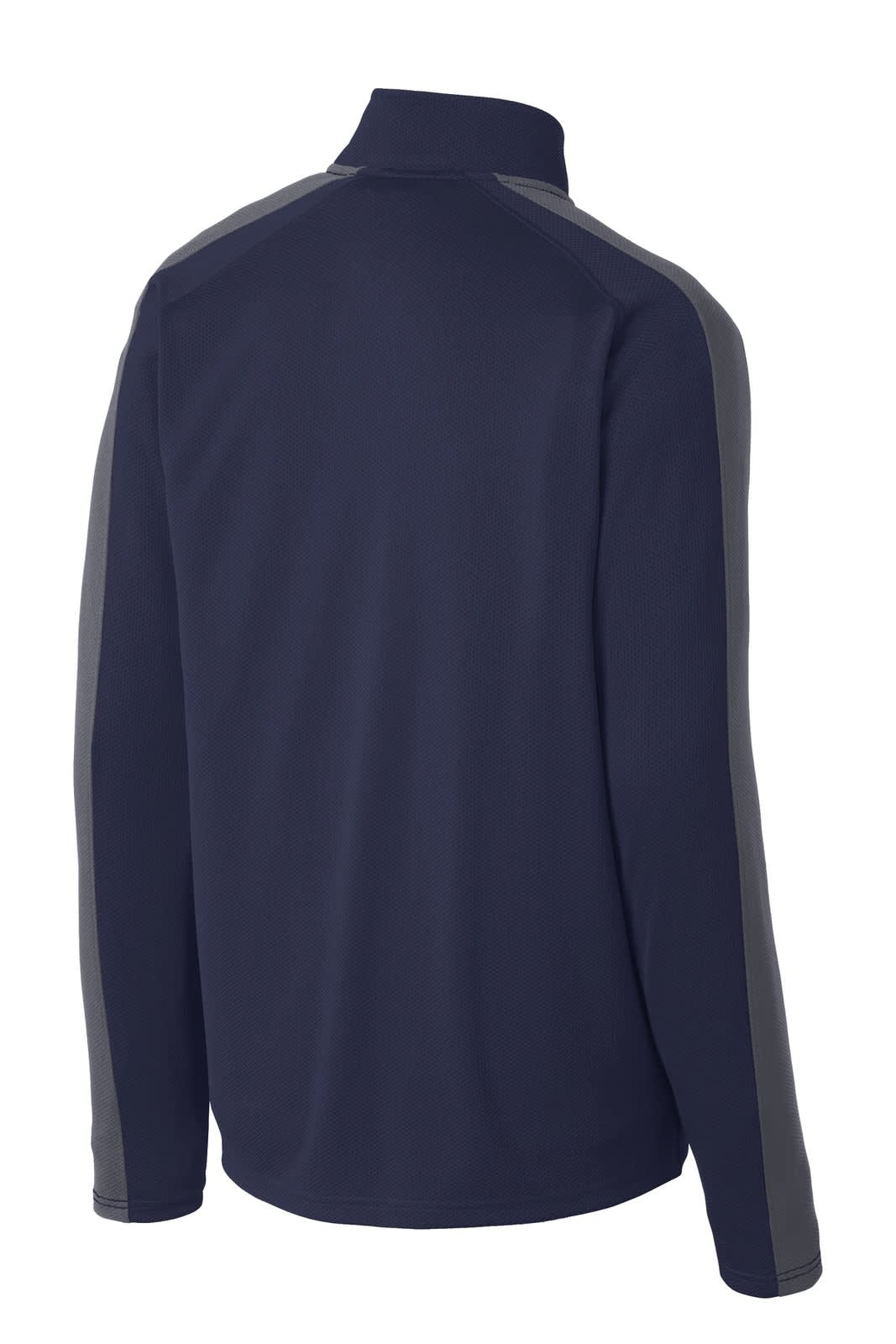 Sport-Tek Sport-Wick Textured Colorblock 1/4-Zip Pullover