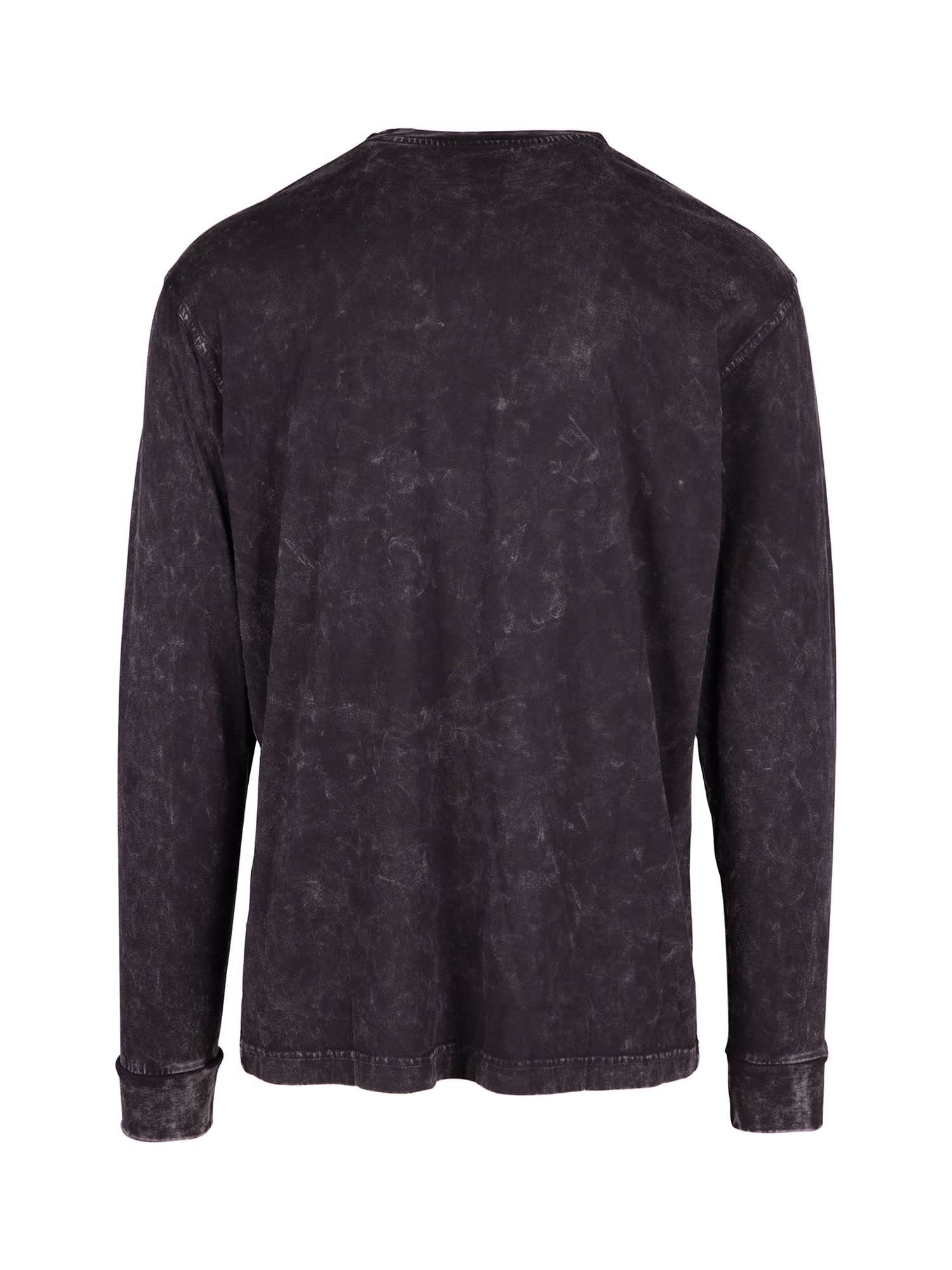 Men's / Unisex Stone Wash Long Sleeve T-shirt