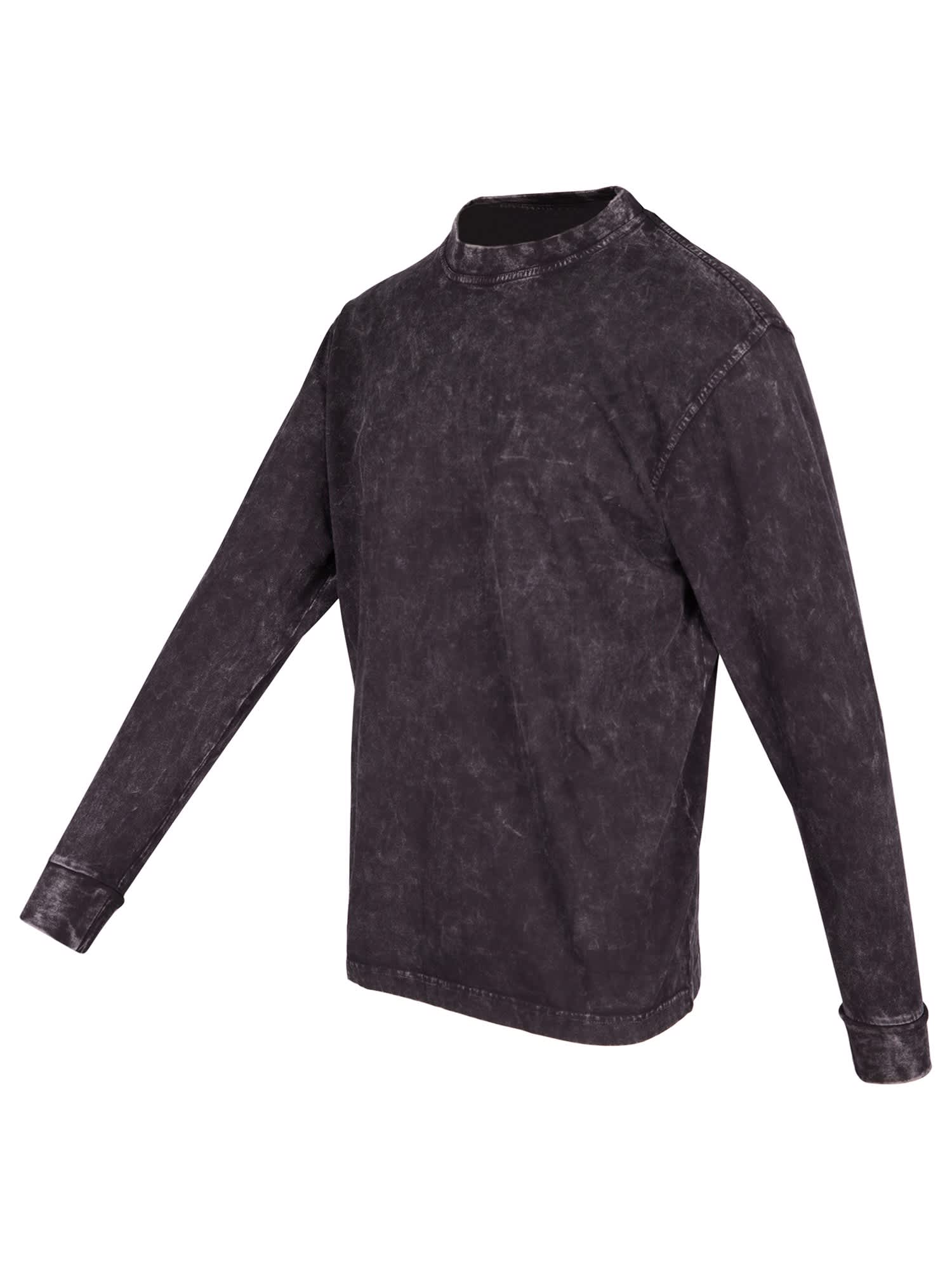 Men's / Unisex Stone Wash Long Sleeve T-shirt