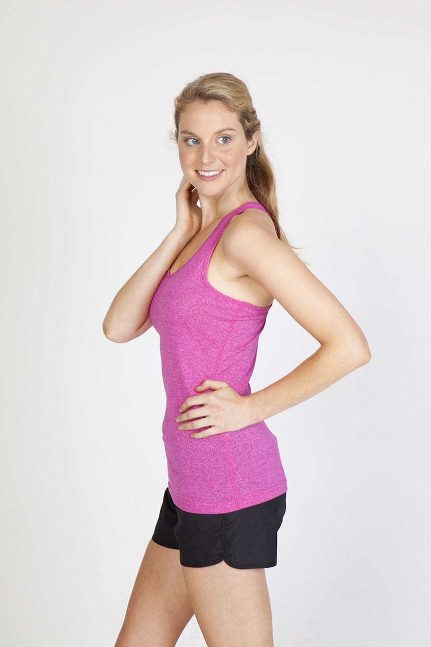 Womens Greatness Athletic T-back Singlet