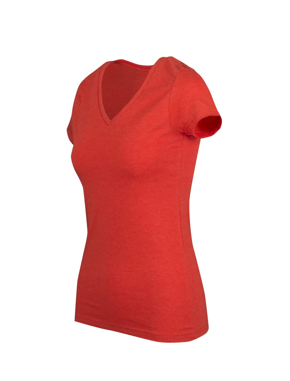 Womens Marl V-neck T-shirt