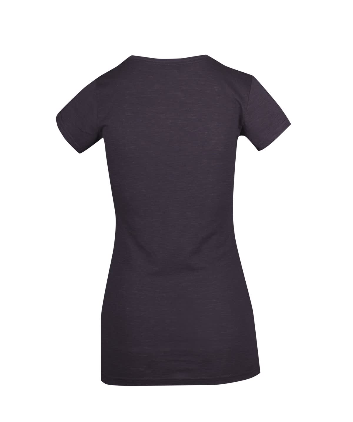Women's Raw Cotton Wave V Neck Tshirt
