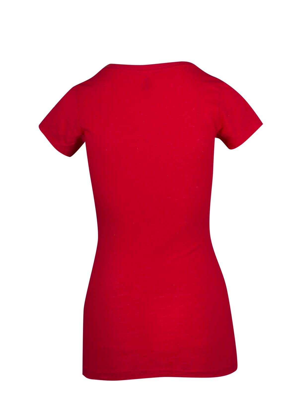 Women's Raw Cotton Wave V Neck Tshirt