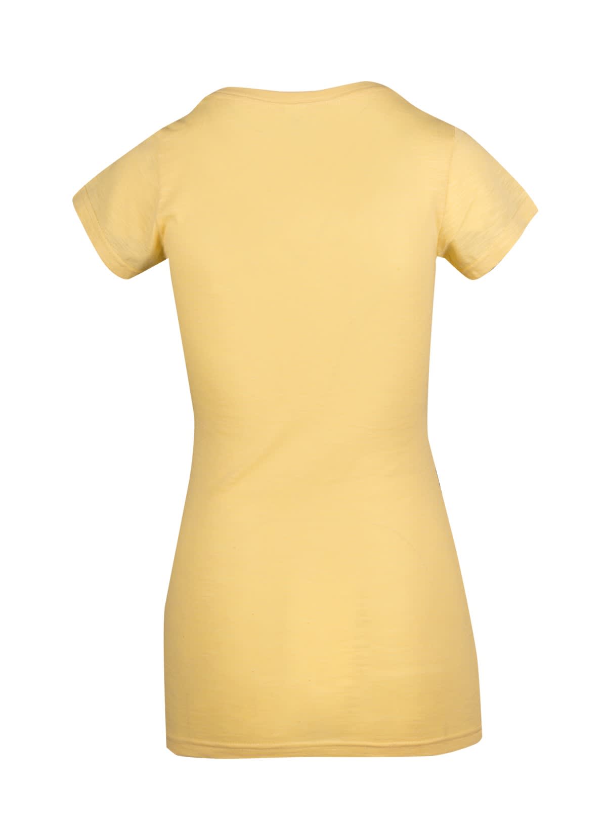 Women's Raw Cotton Wave V Neck Tshirt
