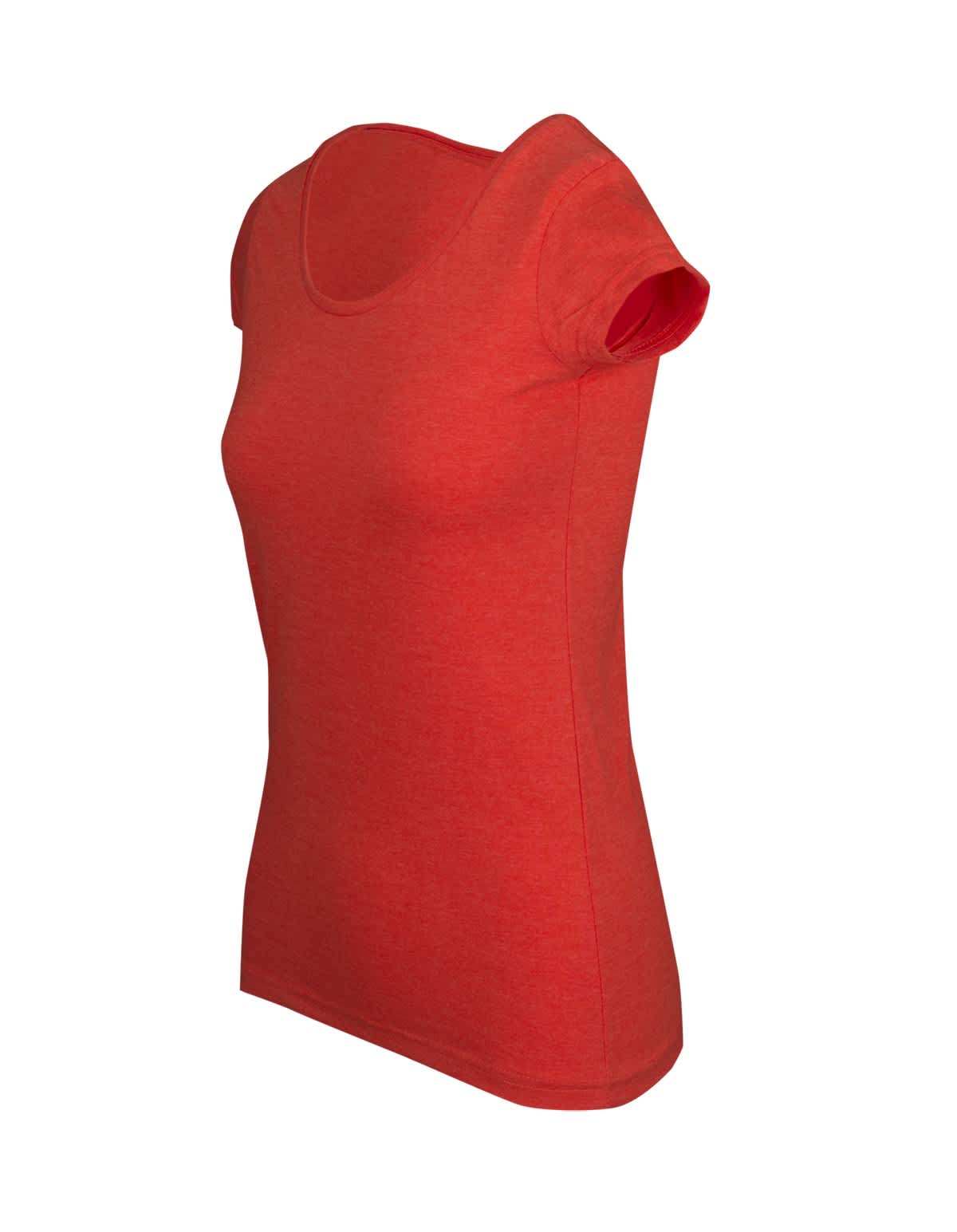 Womens Marl Scoop Neck T-shirt