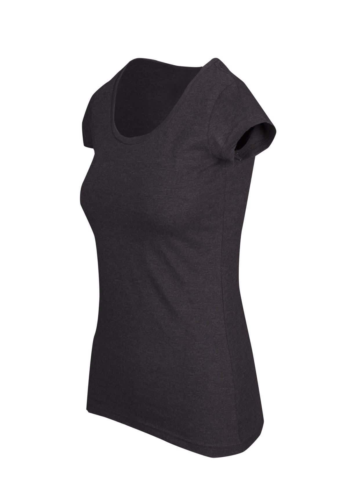 Womens Marl Scoop Neck T-shirt