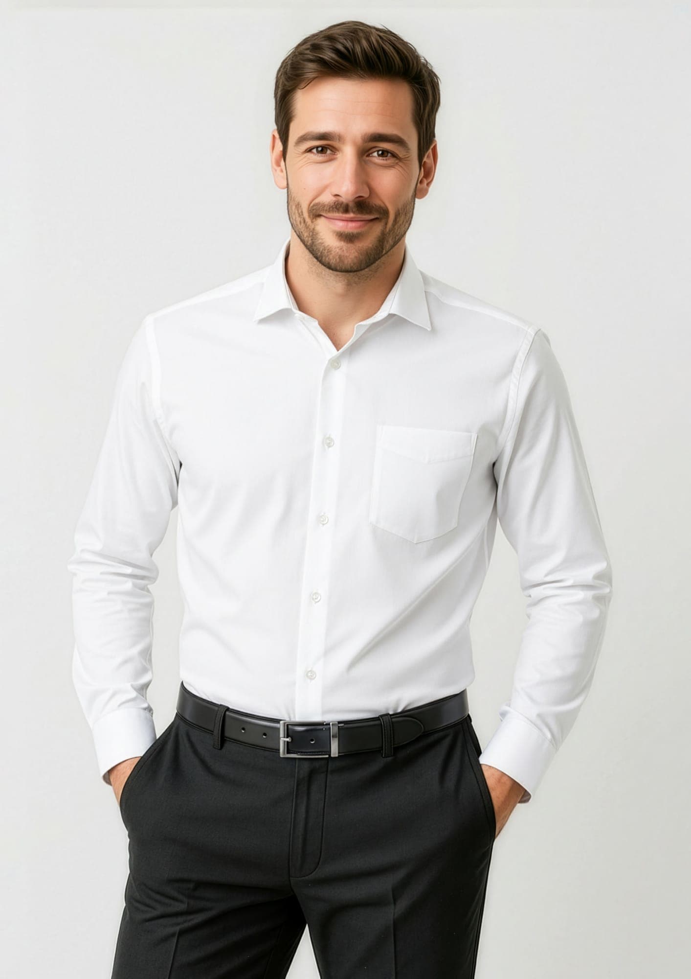 Mens Charlie Classic Fit Long Sleeve Shirt
