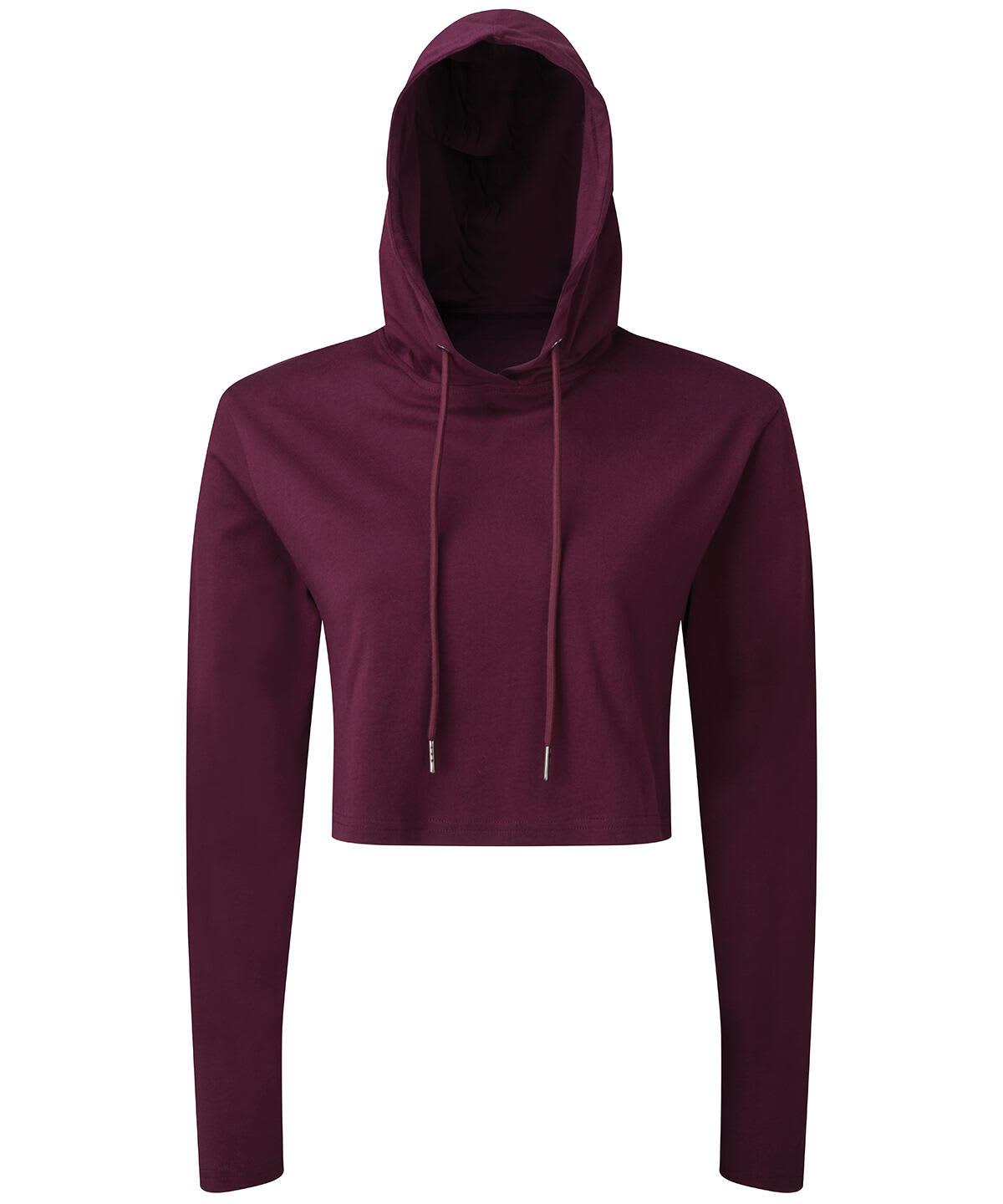 Cropped Hooded Long Sleeve T-Shirt