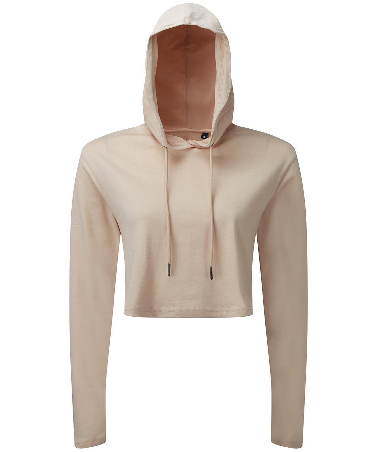 Cropped Hooded Long Sleeve T-Shirt