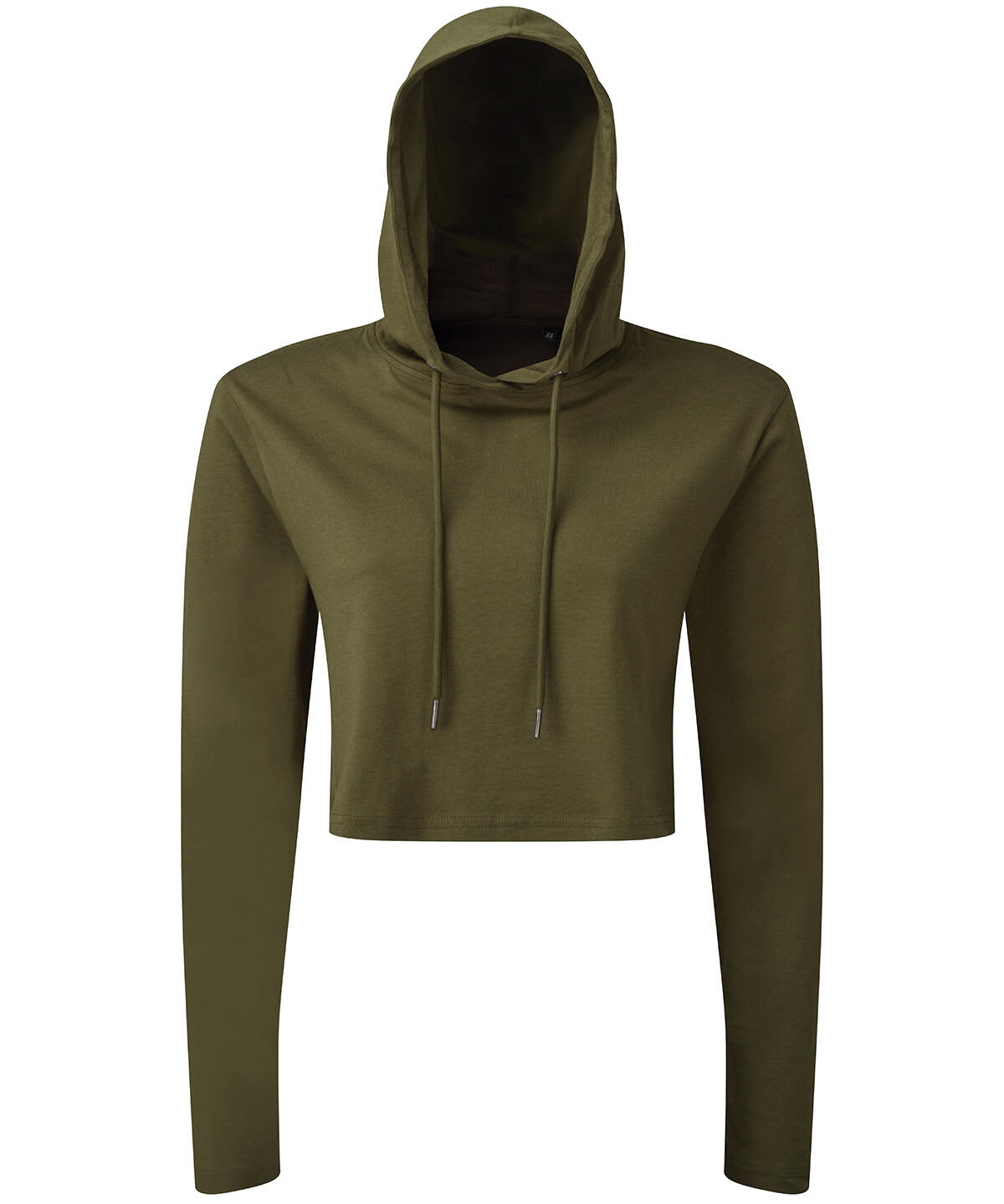 Cropped Hooded Long Sleeve T-Shirt