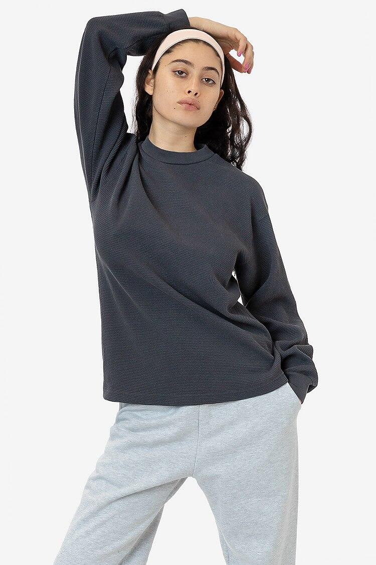 Garment Dye Heavy Thermal Crewneck