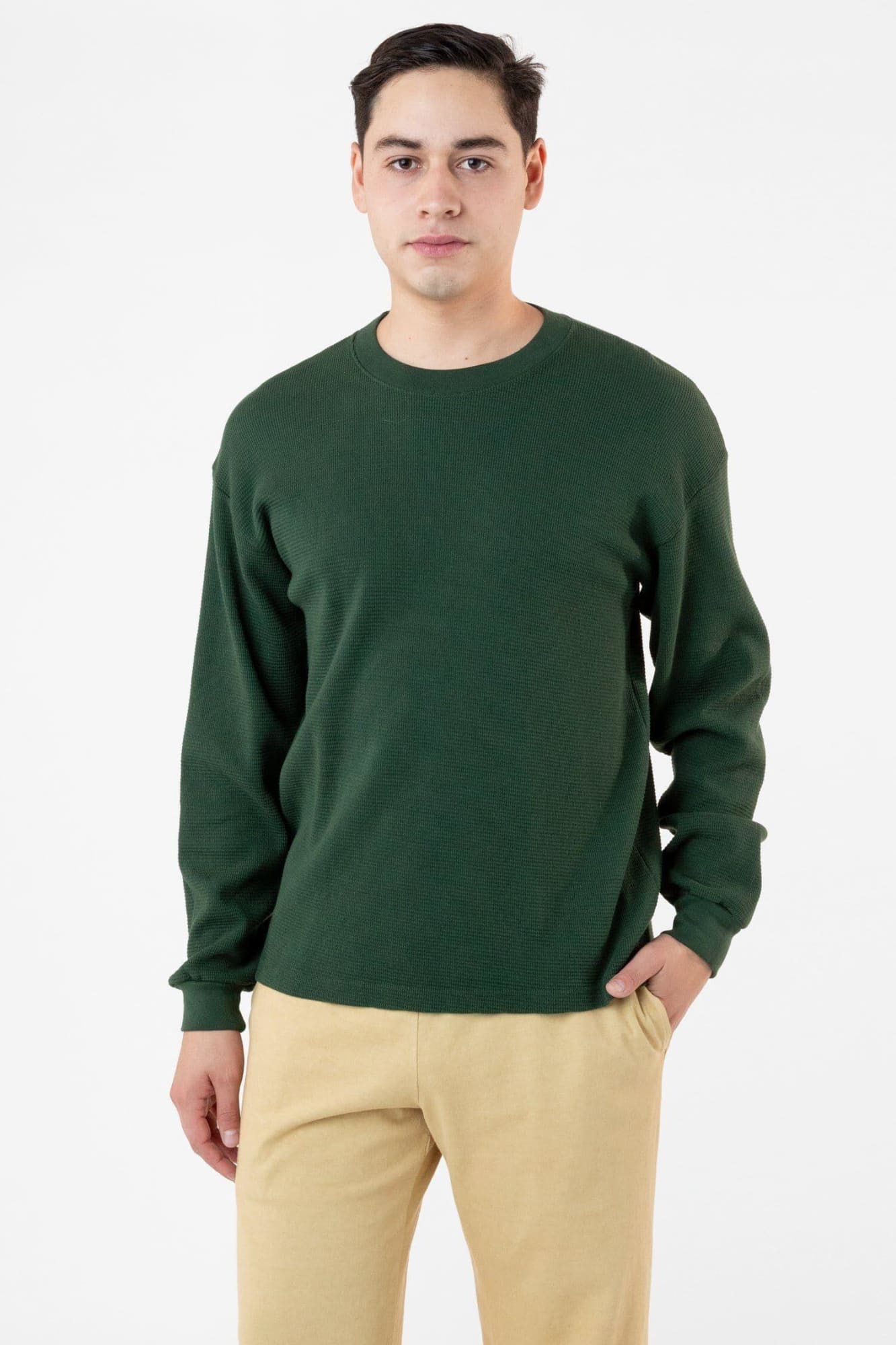 Garment Dye Heavy Thermal Crewneck