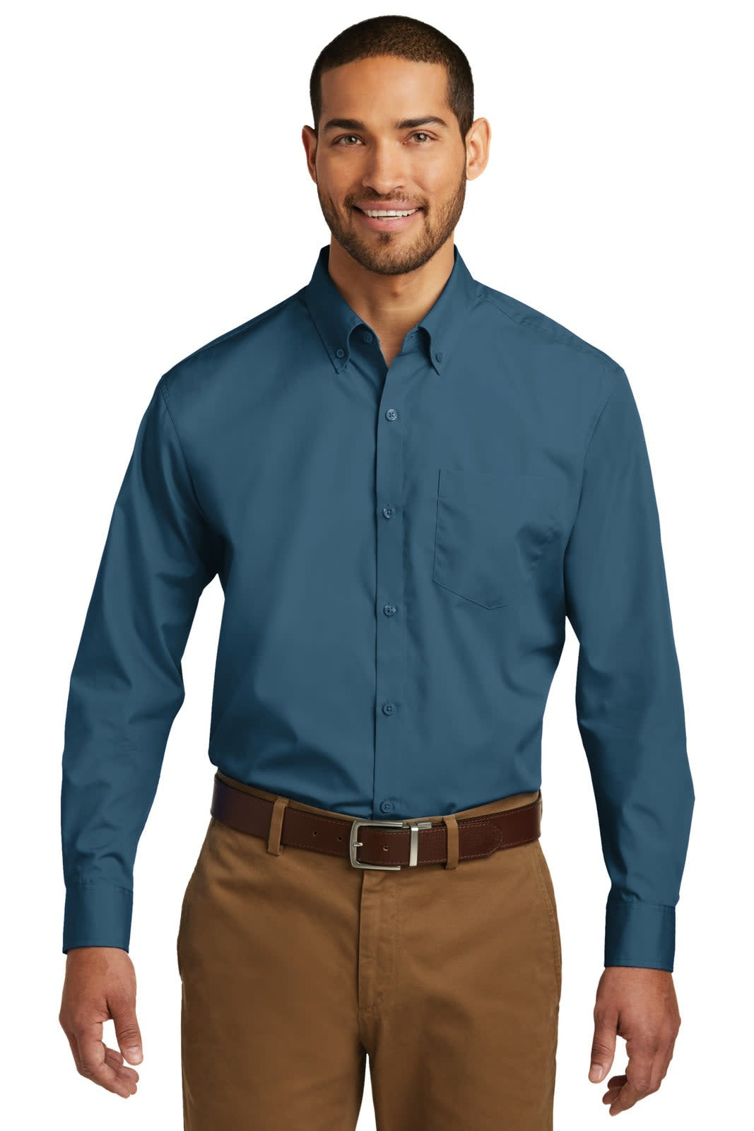 Port Authority Long Sleeve Carefree Poplin Shirt