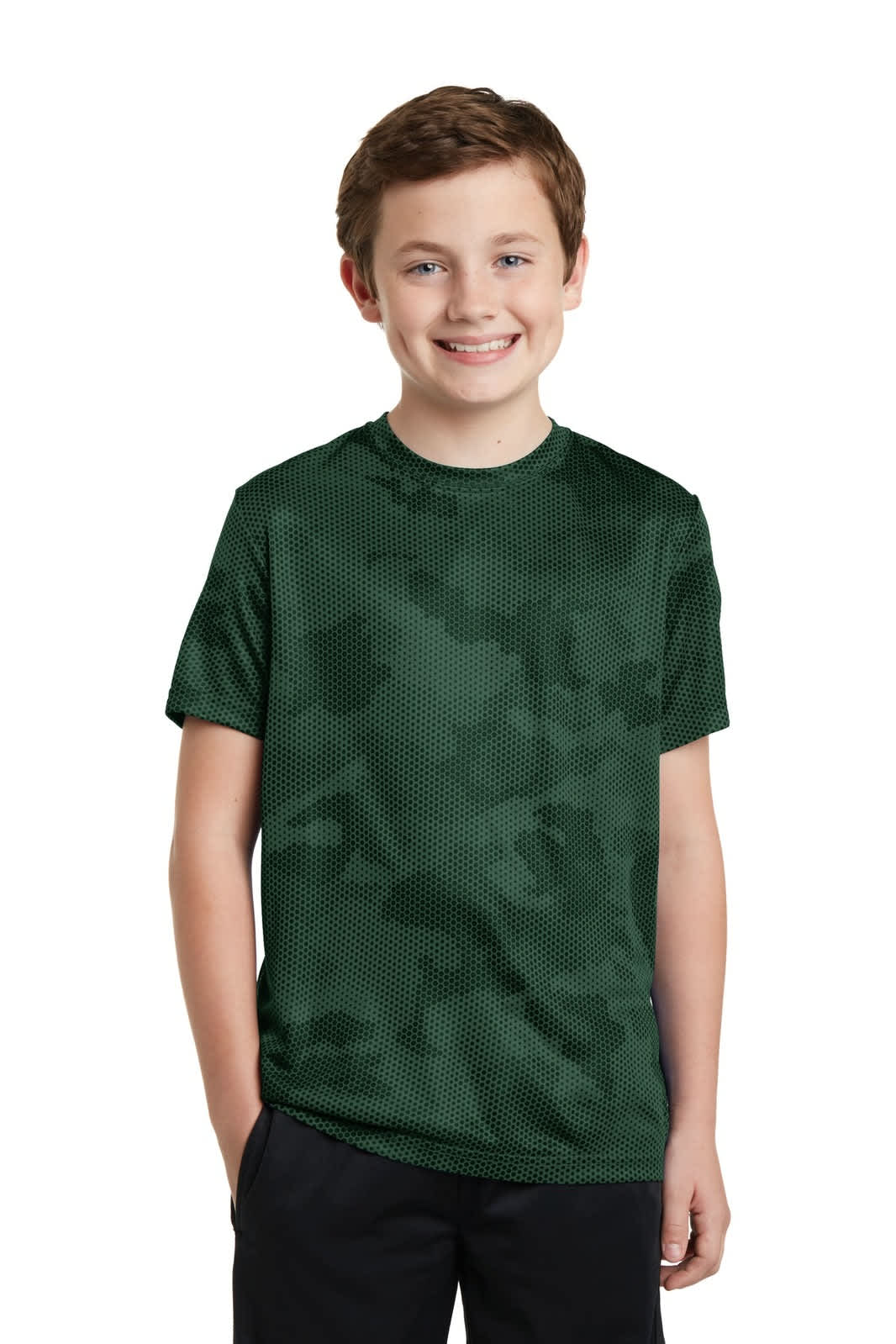 Sport-Tek Youth CamoHex Tee