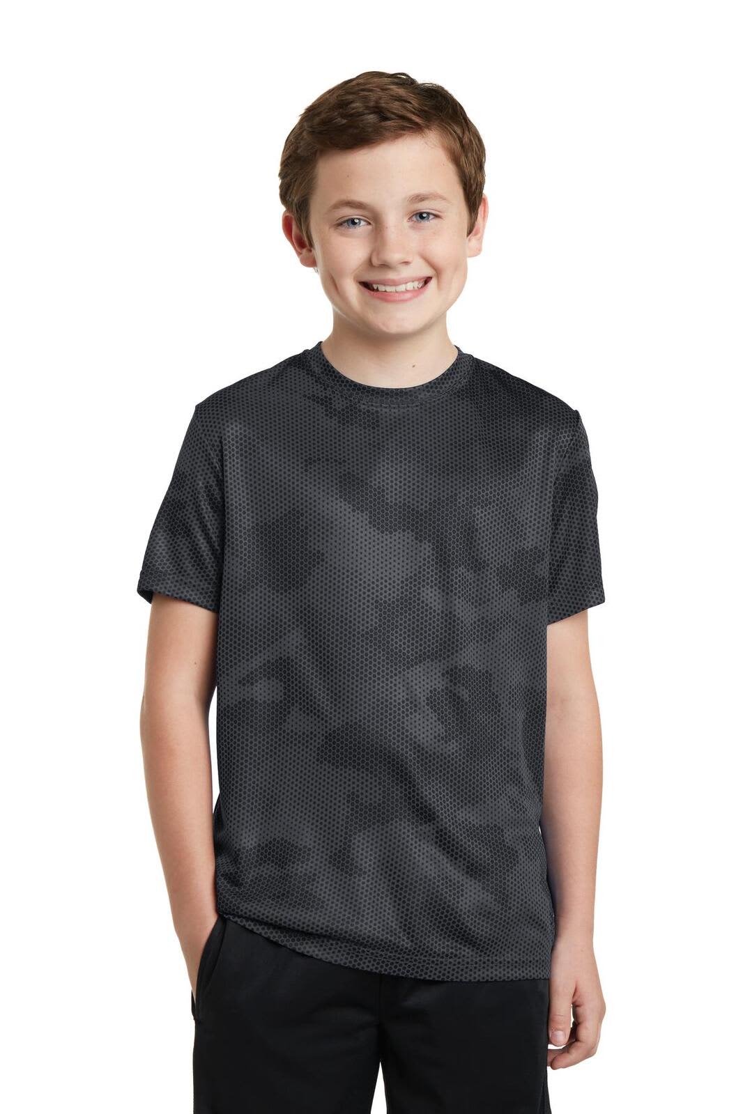 Sport-Tek Youth CamoHex Tee