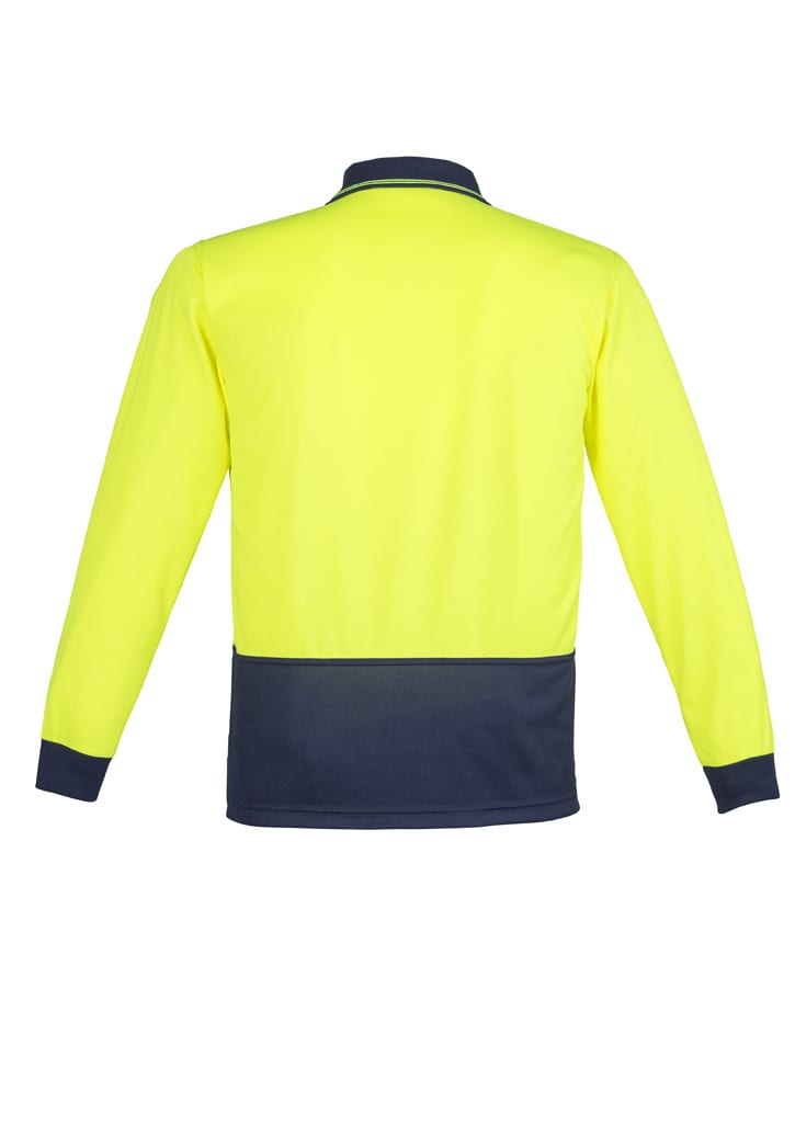 Unisex Hi Vis Basic Long Sleeve Polo