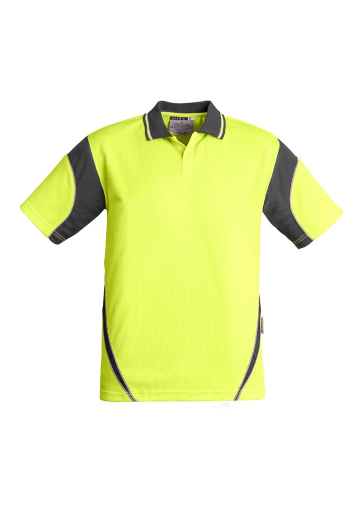 Mens Hi Vis Aztec Short Sleeve Polo