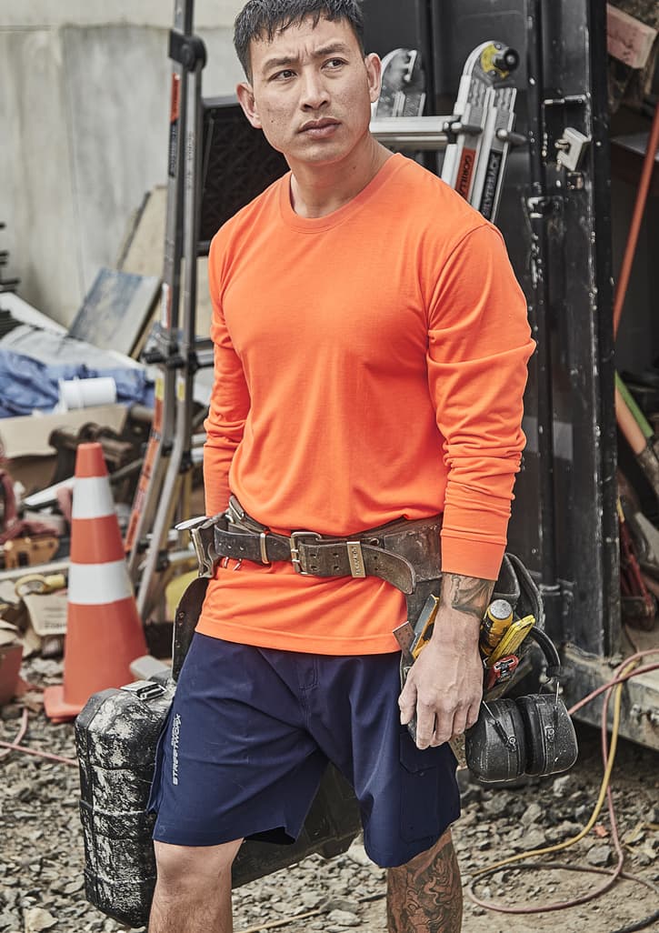 Mens Hi Vis Long Sleeve Tee