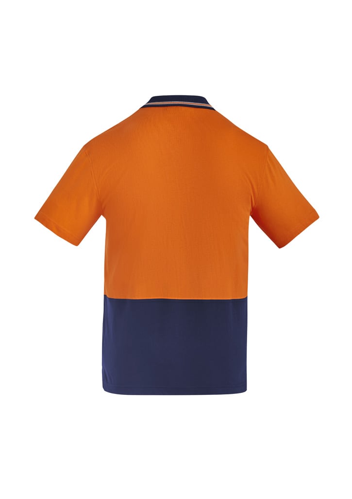 Mens Hi Vis Cotton Short Sleeve Polo