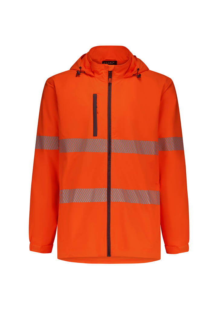 Unisex Super Light Segmented Tape Packable Rain Jacket