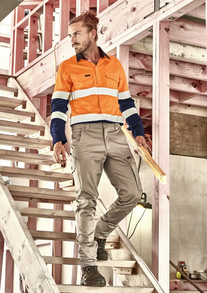 Mens Essential Basic Stretch Cargo Pant
